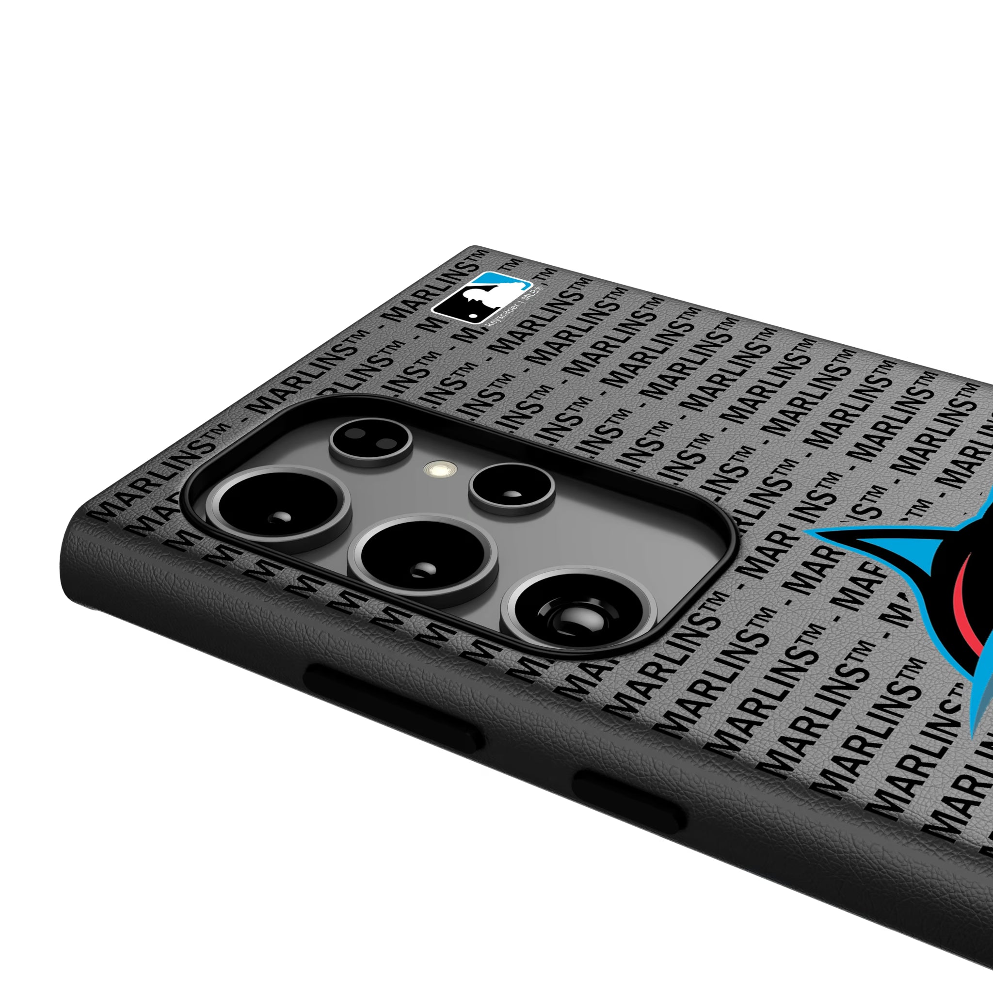 Miami Marlins Text Backdrop Galaxy MagSafe Compatible Phone Case for Samsung Galaxy - Detail
