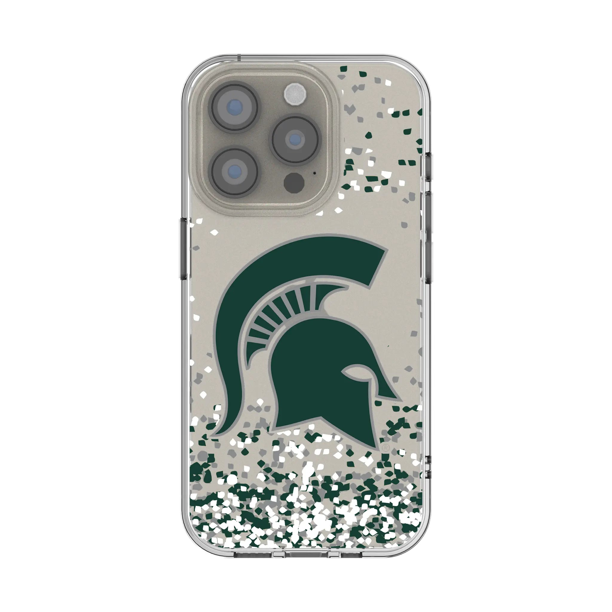 Michigan State University Spartans Confetti iPhone Clear Phone Case for Apple iPhone