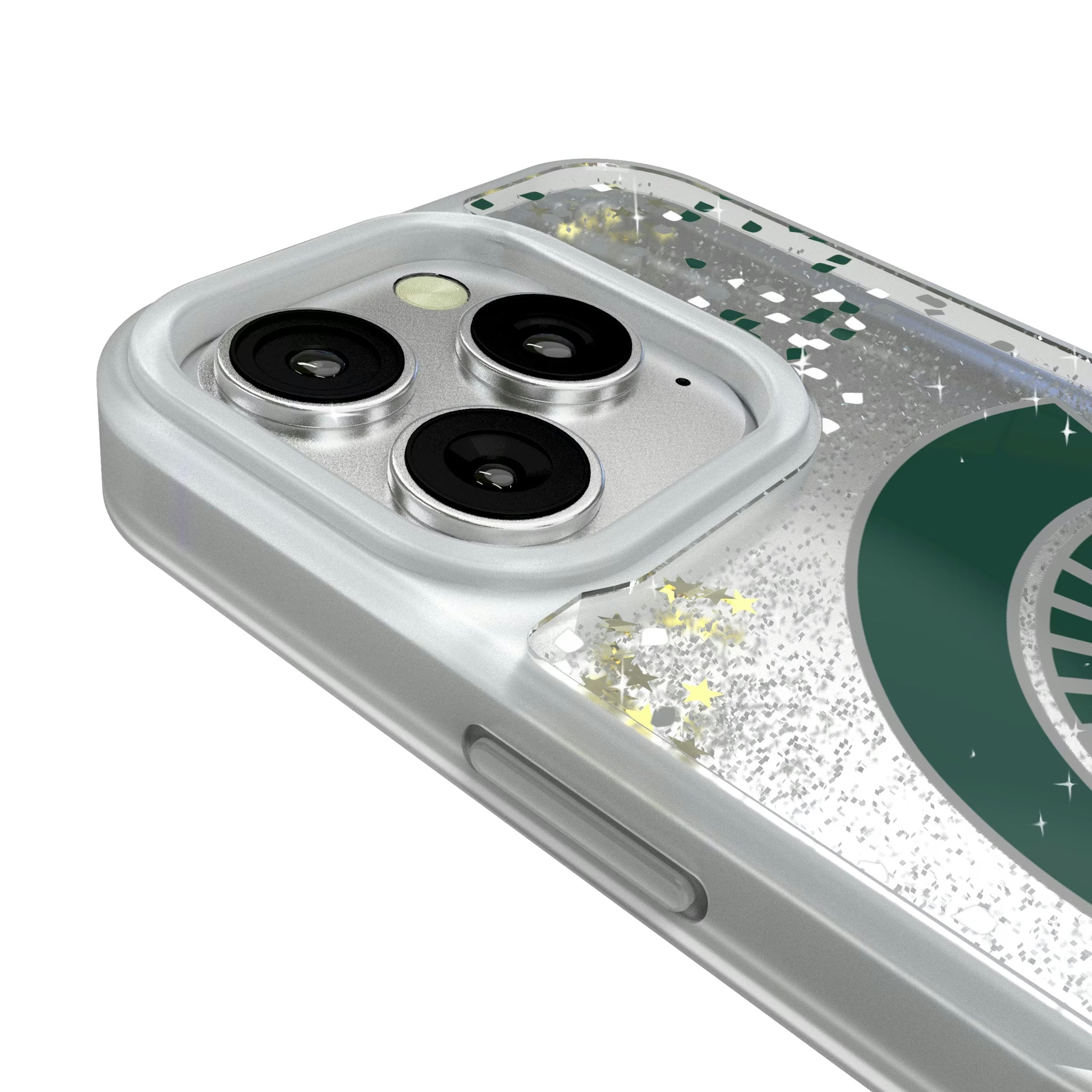 Michigan State University Spartans Confetti iPhone Glitter Phone Case for Apple iPhone - Detail#Device_iPhone 16 Pro
