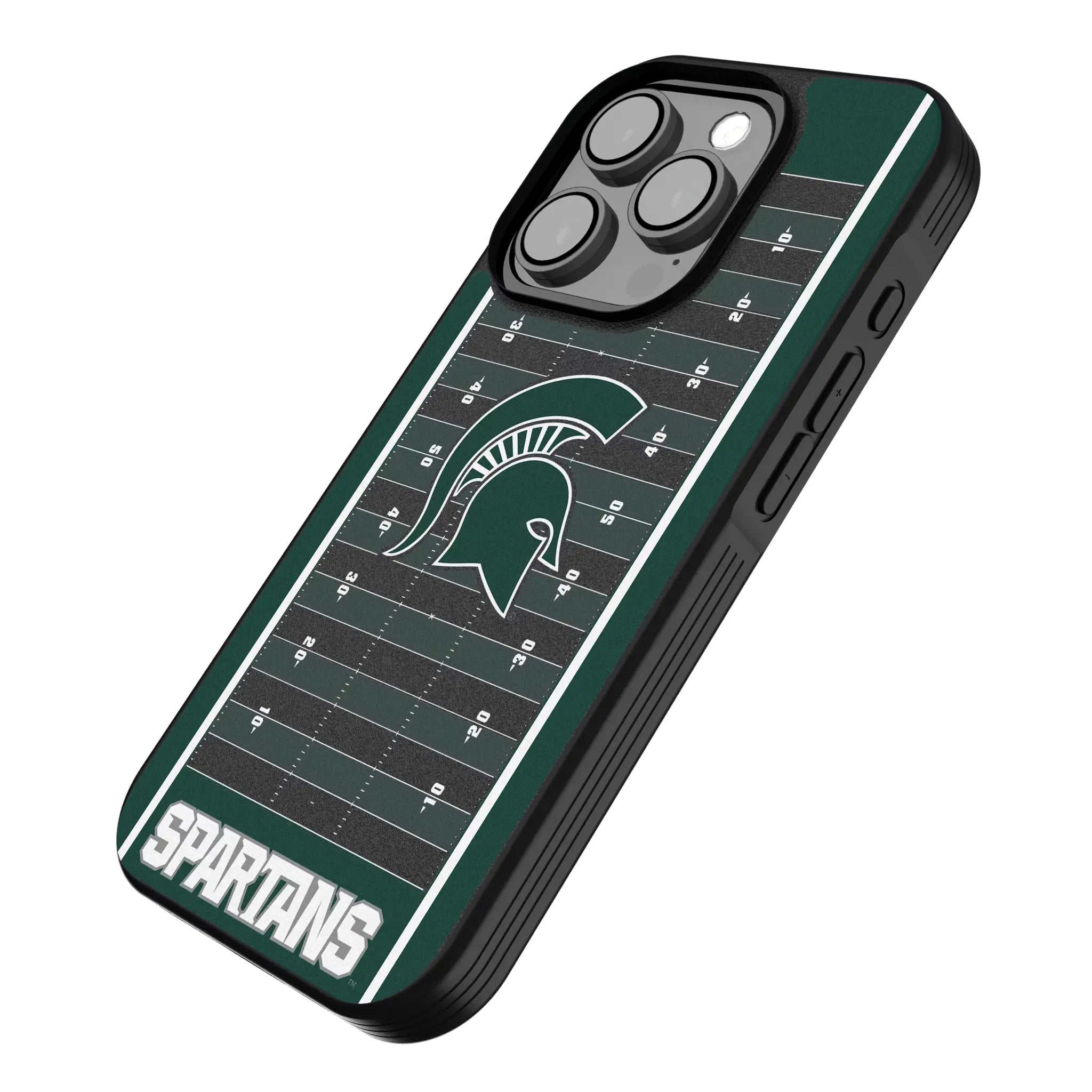 Michigan State University Spartans Field iPhone Bump Phone Case for Apple iPhone - Isometric View