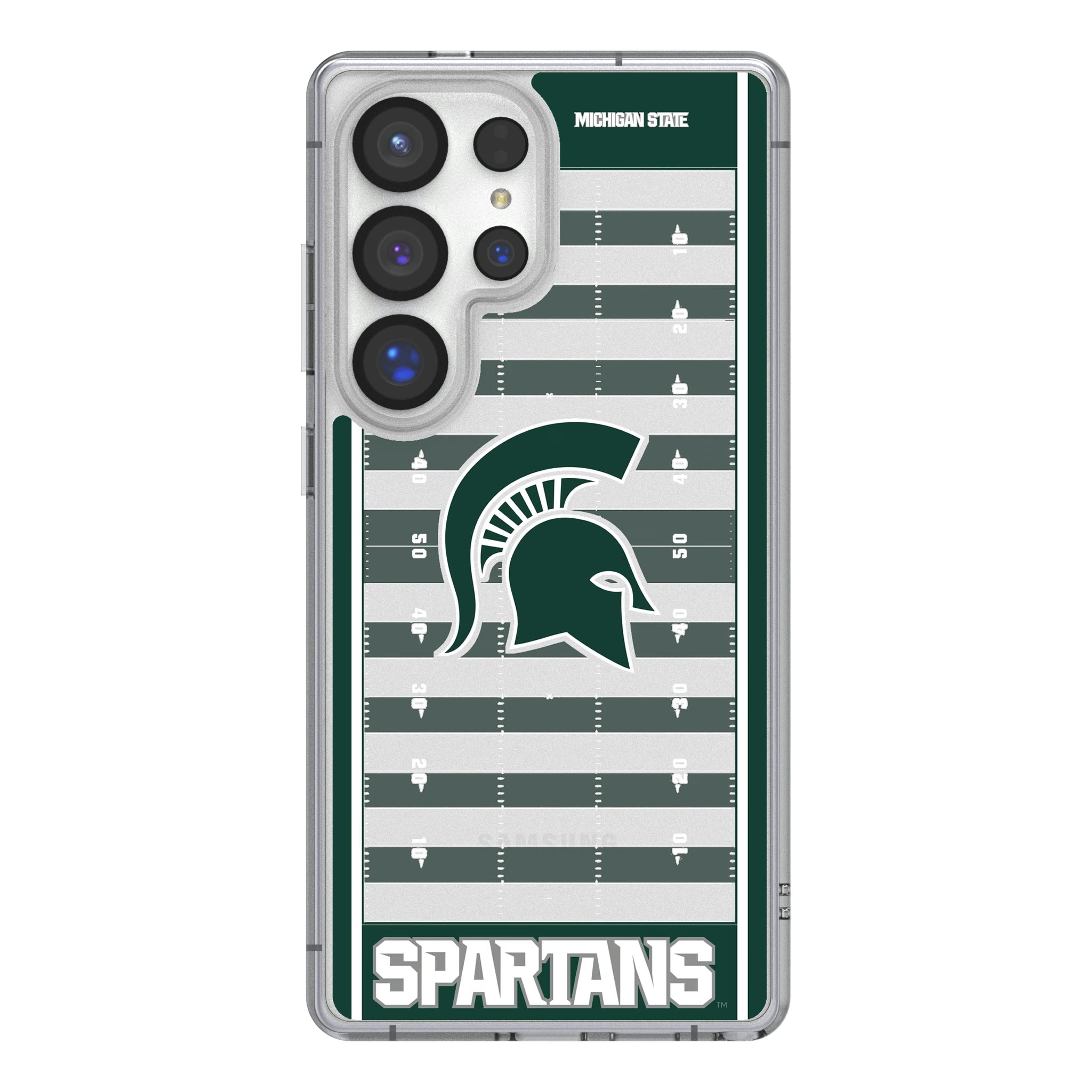 Michigan State University Spartans Field Galaxy Clear Phone Case for Samsung Galaxy