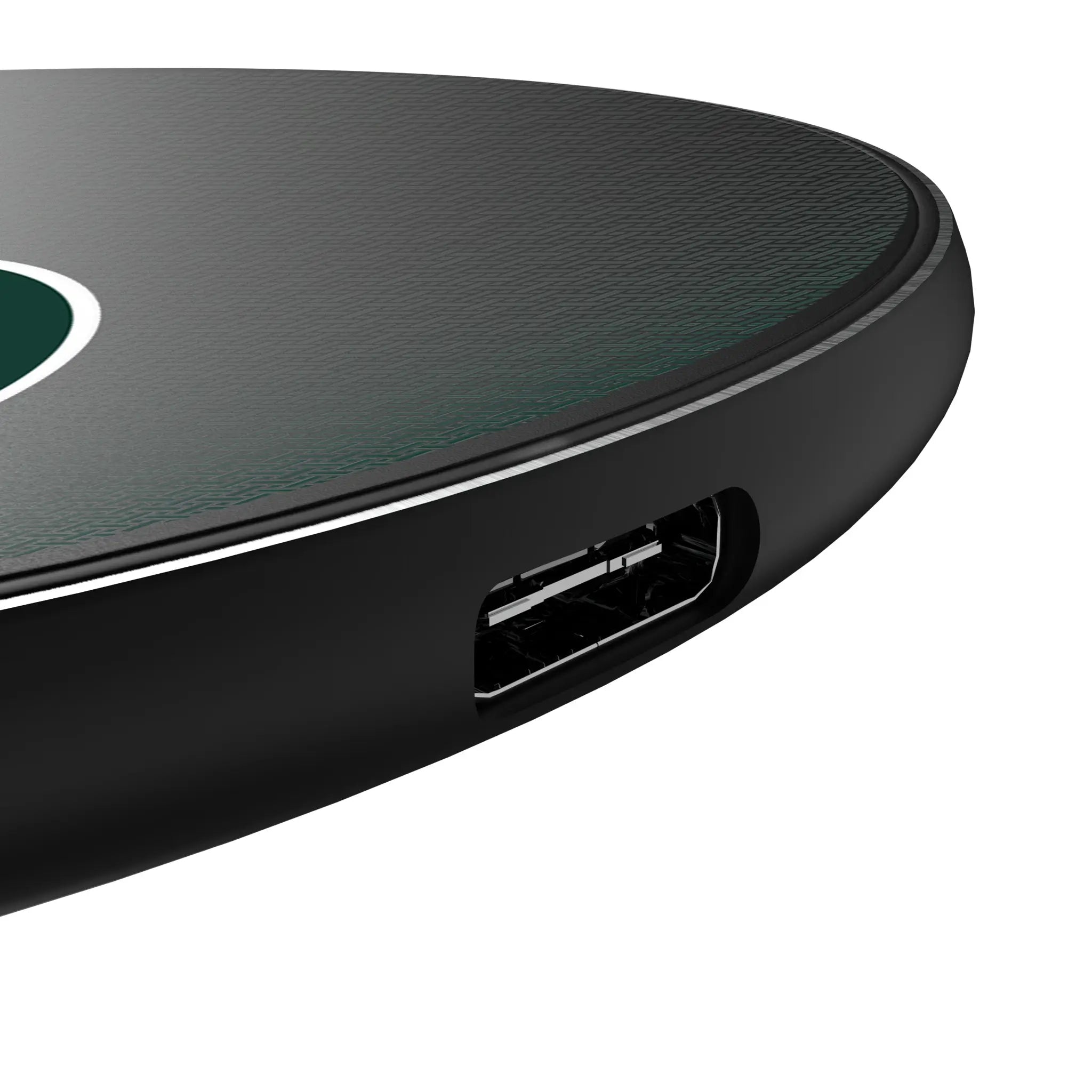 Michigan State University Spartans Linen 15-Watt Wireless Charger - Detail