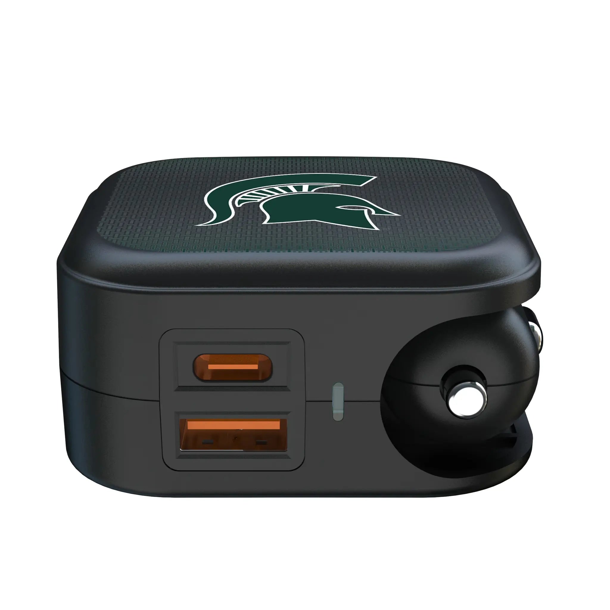 Michigan State University Spartans Linen 2 in 1 USB A/C Charger