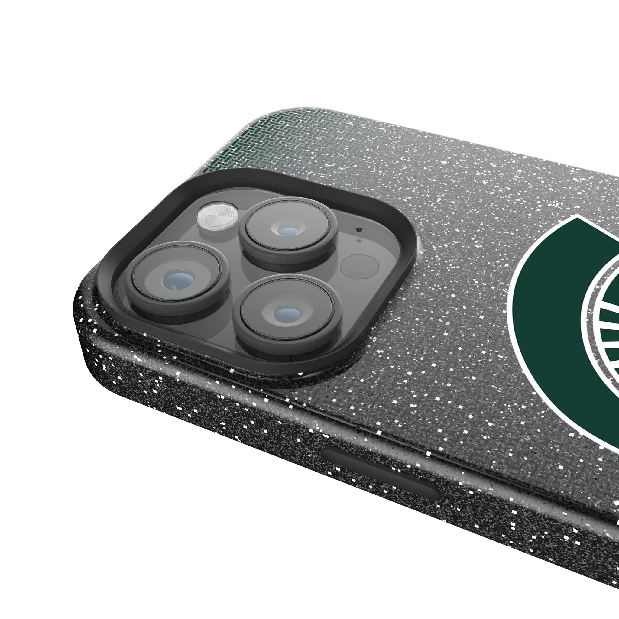 Michigan State University Spartans Linen iPhone Bling Phone Case for Apple iPhone - Detail