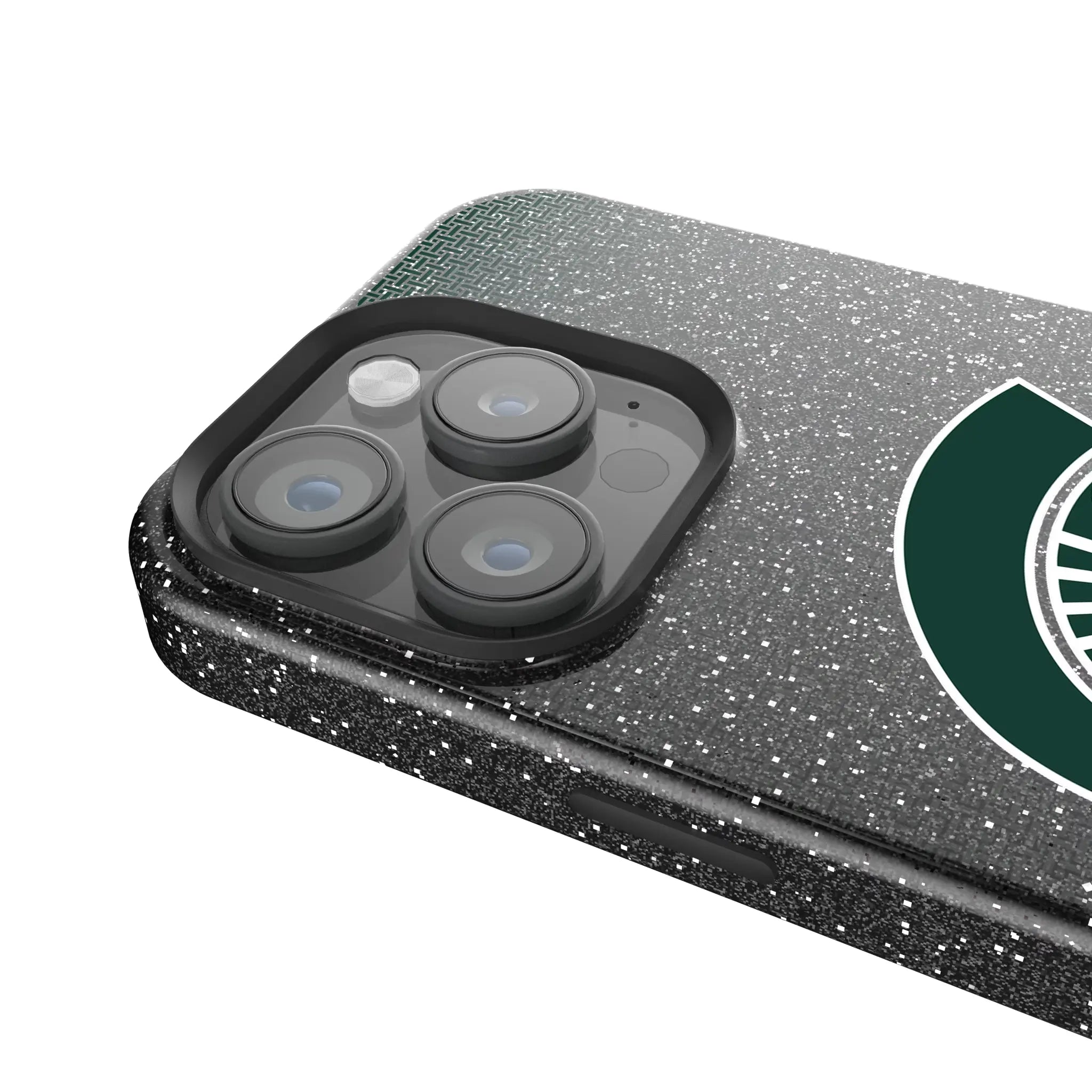 Michigan State University Spartans Linen iPhone Bling Phone Case for Apple iPhone - Detail