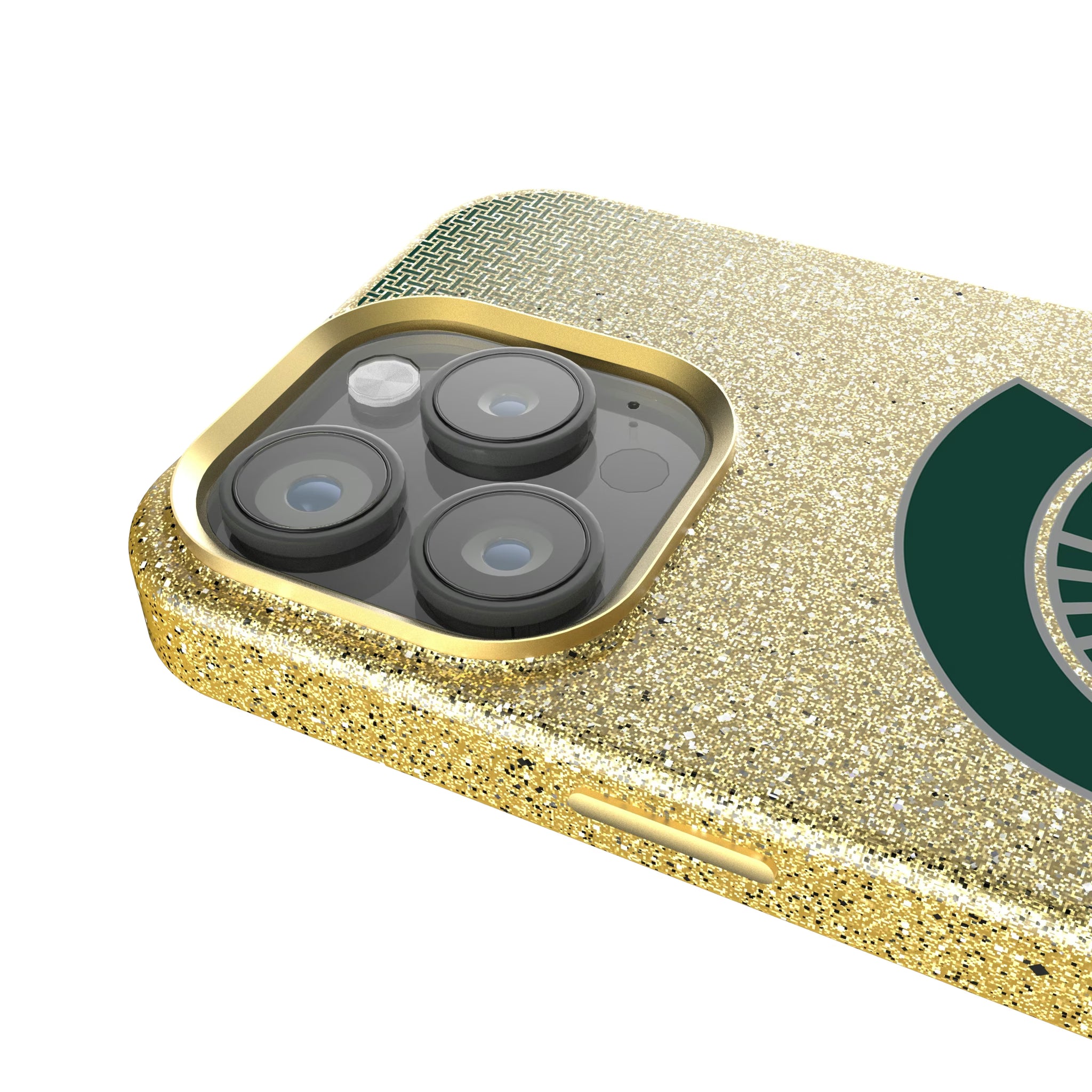 Michigan State University Spartans Linen iPhone Bling Phone Case for Apple iPhone - Detail