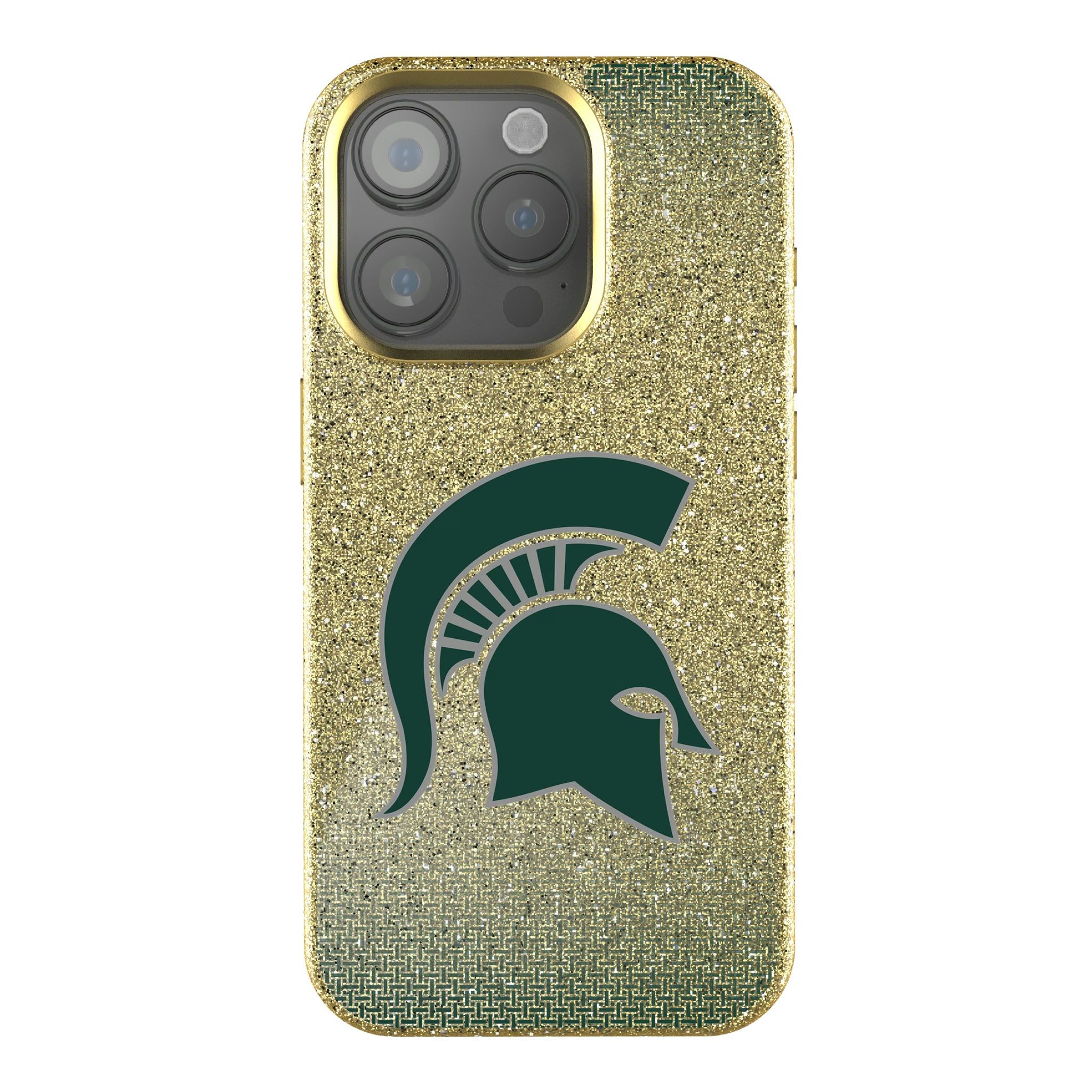 Michigan State University Spartans Linen iPhone Bling Phone Case for Apple iPhone