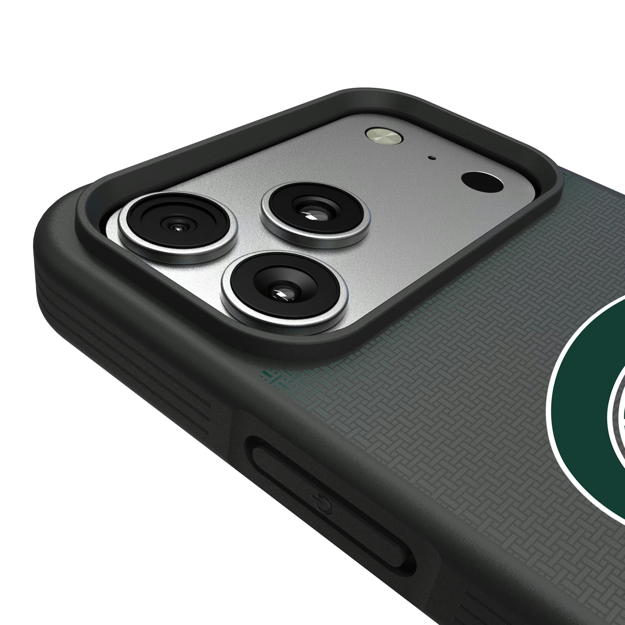 Michigan State University Spartans Linen iPhone Bump Phone Case for Apple iPhone - Detail#Device_iPhone 17 Pro Max