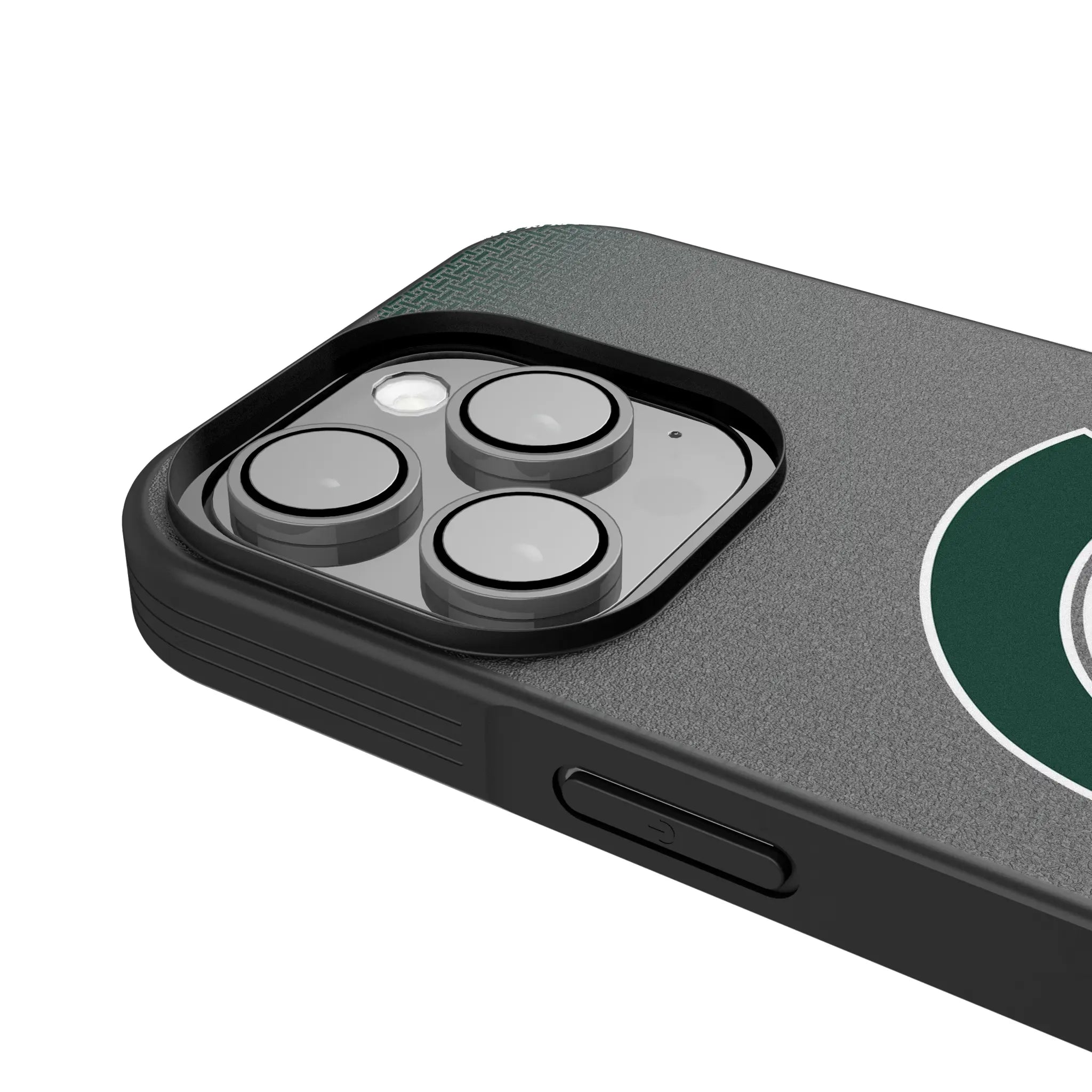 Michigan State University Spartans Linen iPhone Bump Phone Case for Apple iPhone - Detail