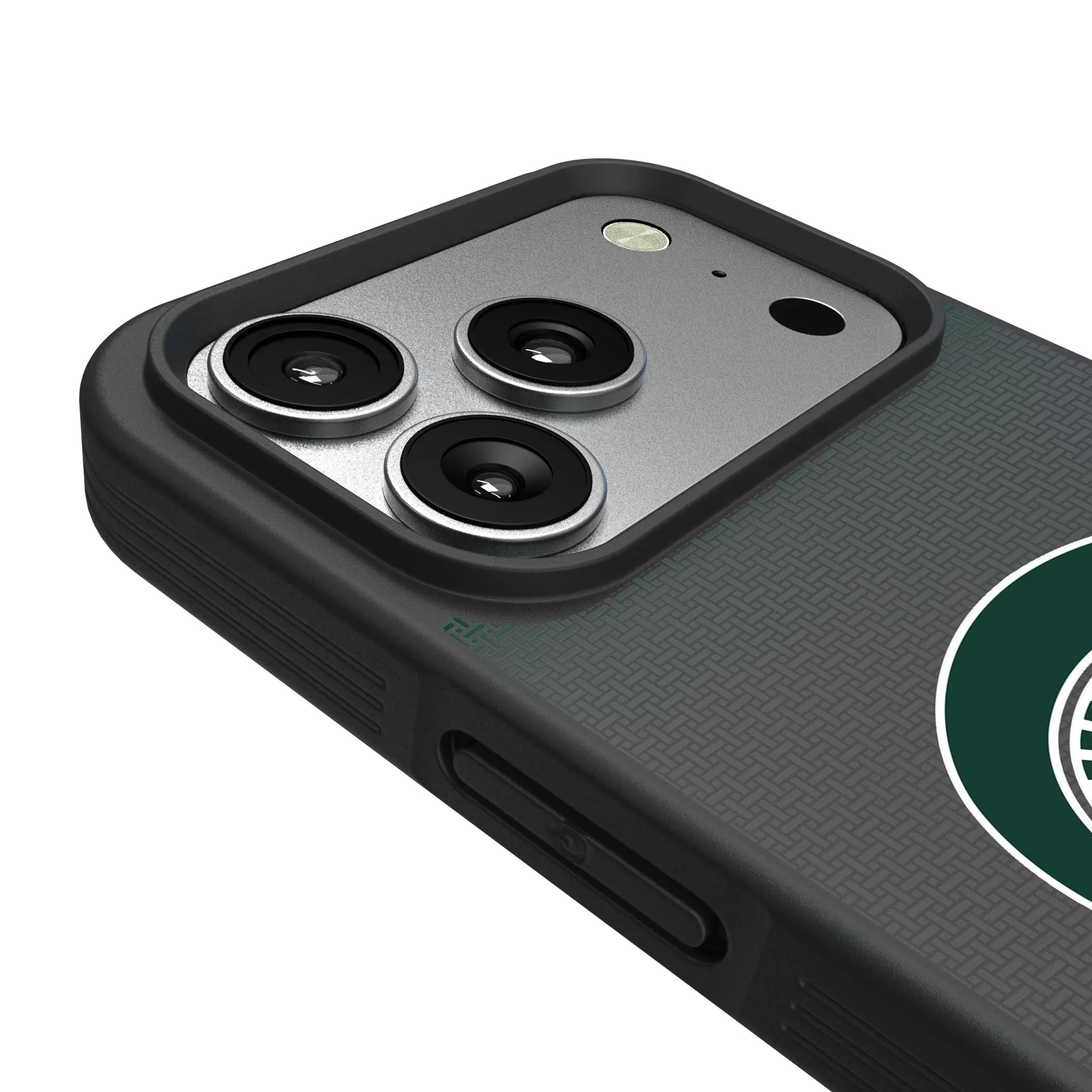 Michigan State University Spartans Linen iPhone Bump Phone Case for Apple iPhone - Detail#Device_iPhone 17 Pro