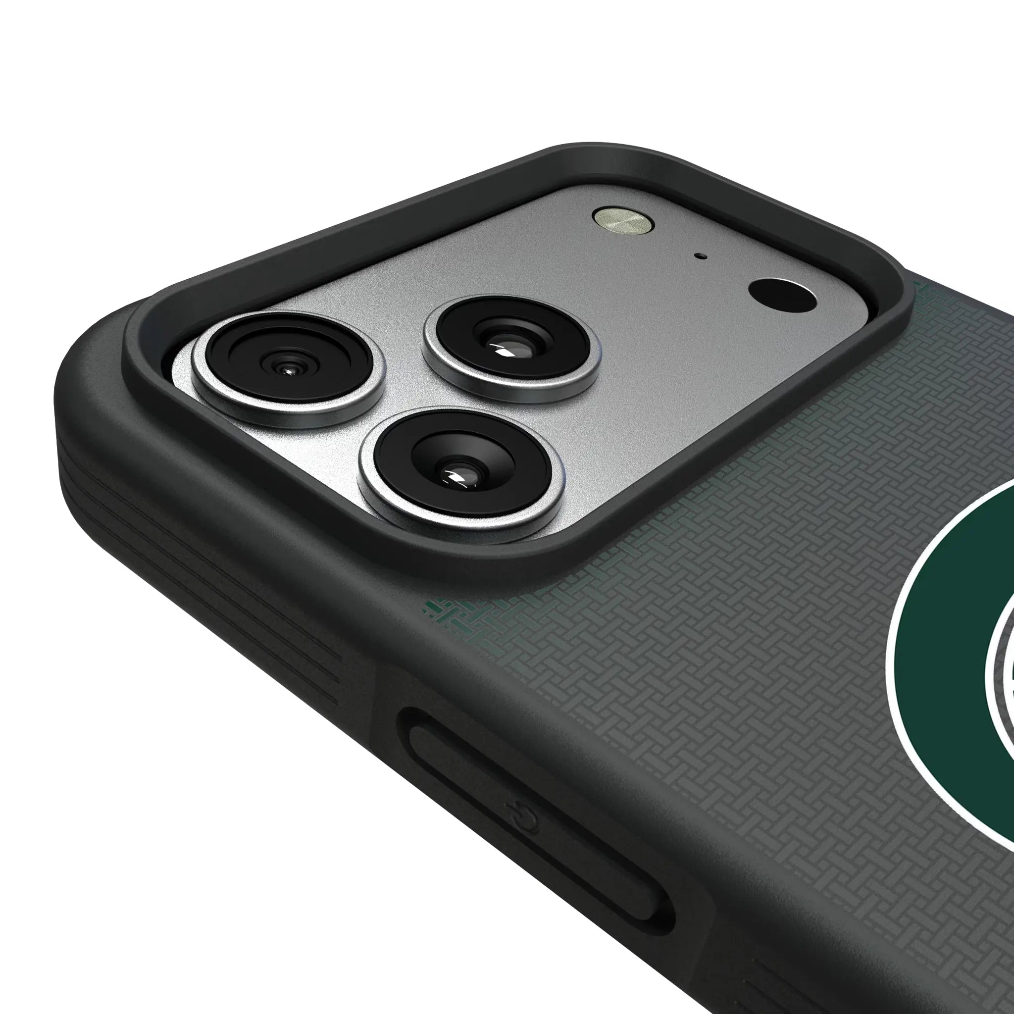 Michigan State University Spartans Linen iPhone Bump Phone Case for Apple iPhone - Detail#Device_iPhone 17 Pro Max