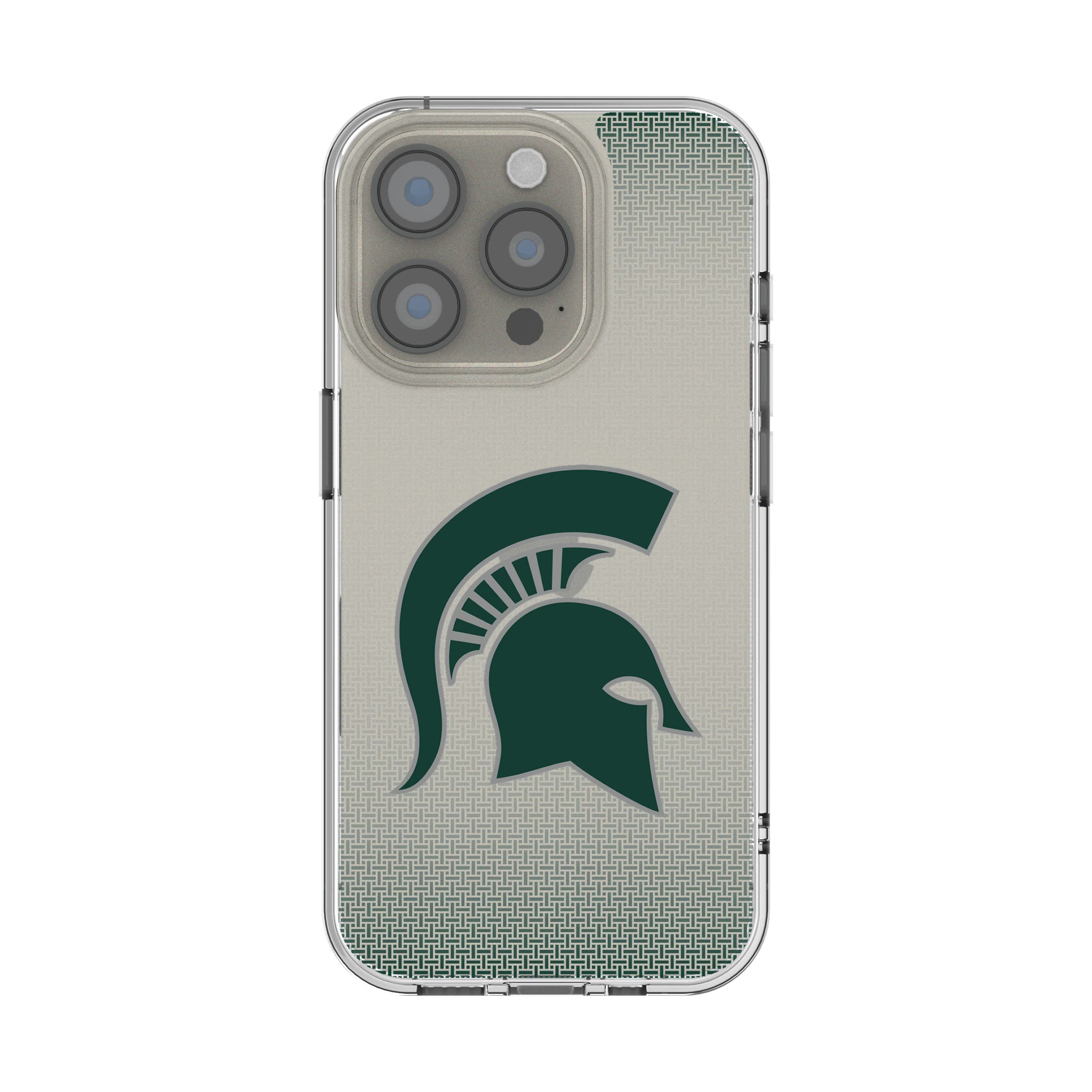 Michigan State University Spartans Linen iPhone Clear Phone Case for Apple iPhone