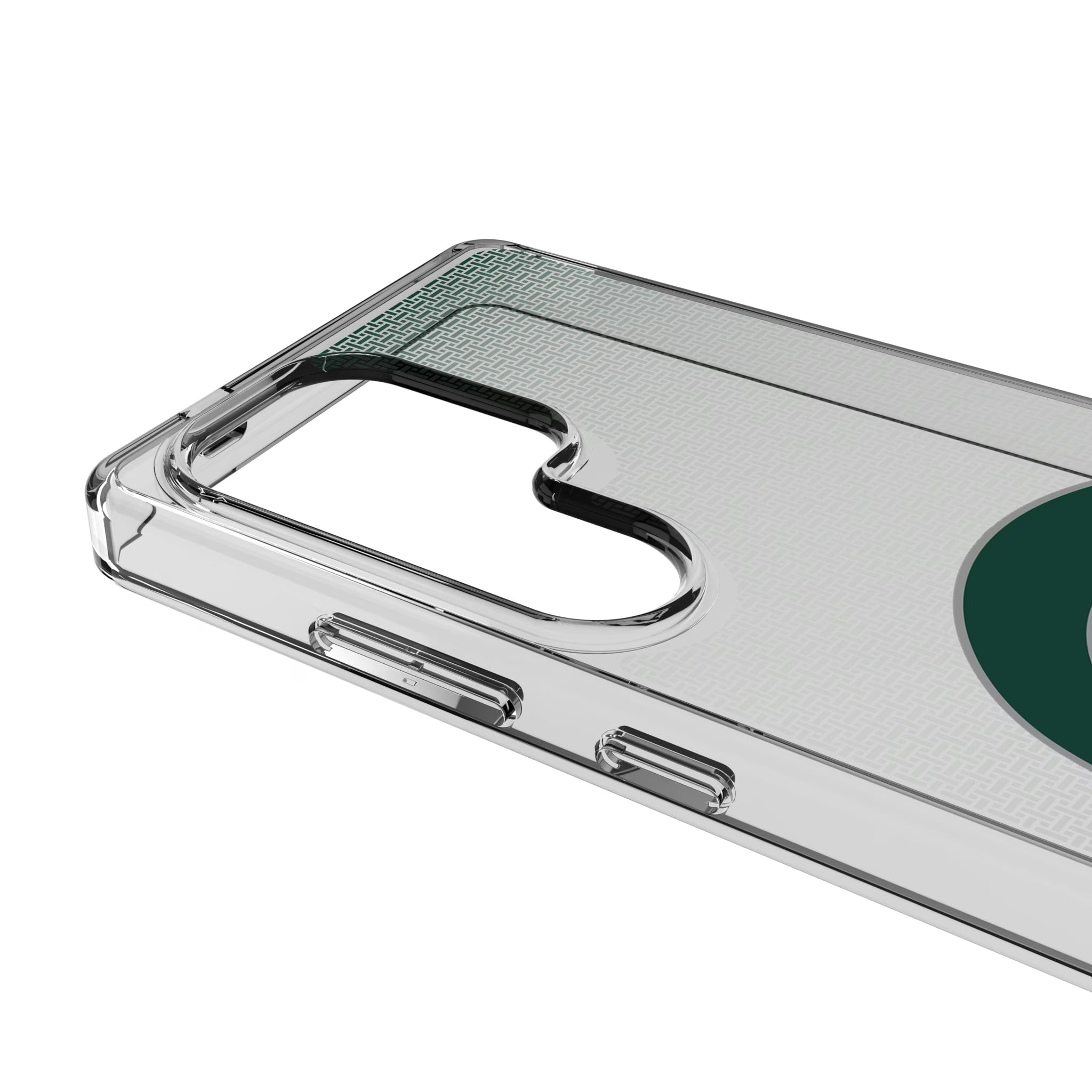 Michigan State University Spartans Linen Galaxy Clear Phone Case for Samsung Galaxy - Detail