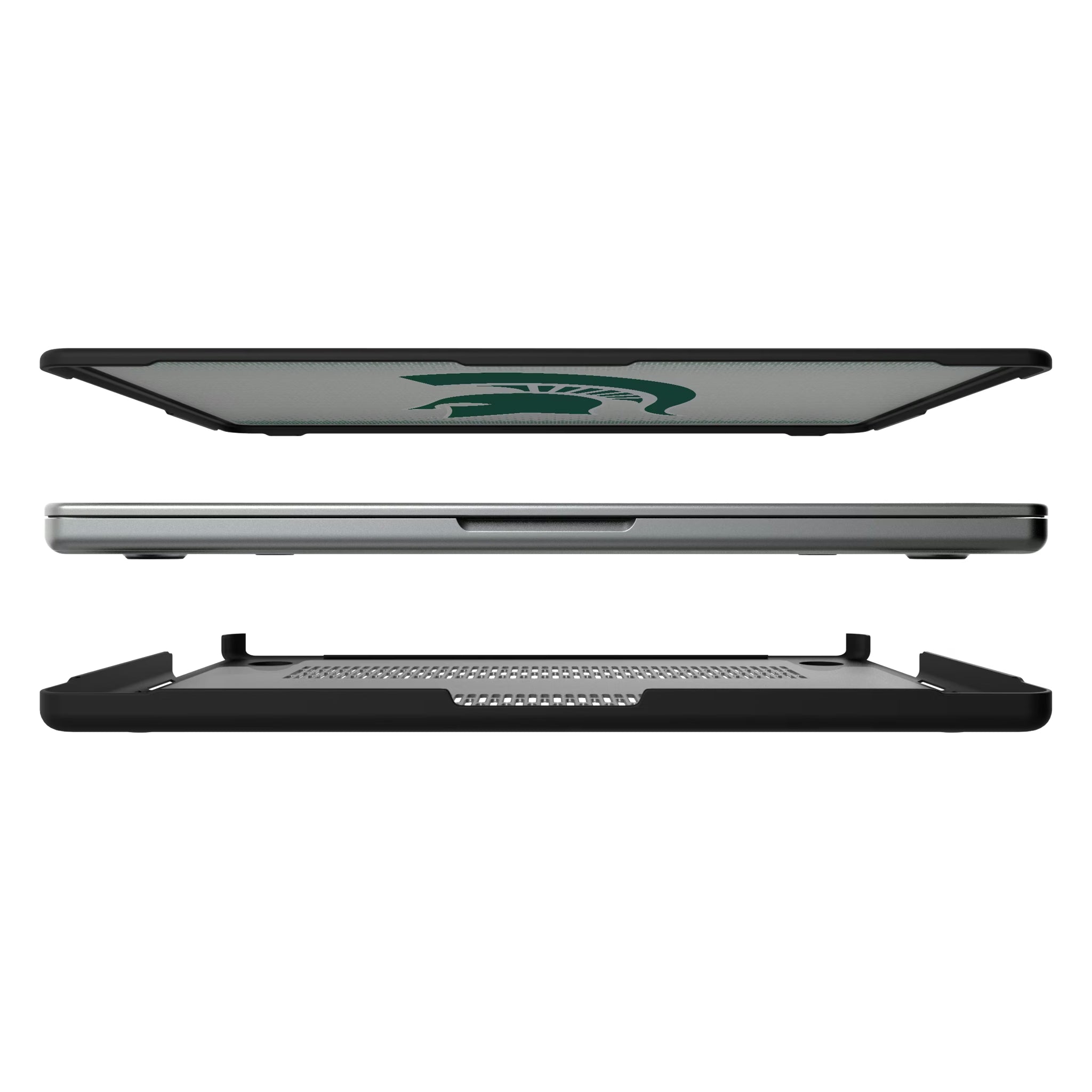 Michigan State University Spartans Linen MacBook Laptop Case for Apple MacBook#Device_MacBook Pro (14-inch, 2021) / MacBook Pro (14-inch, 2023) / MacBook Pro (14-inch, 2024)