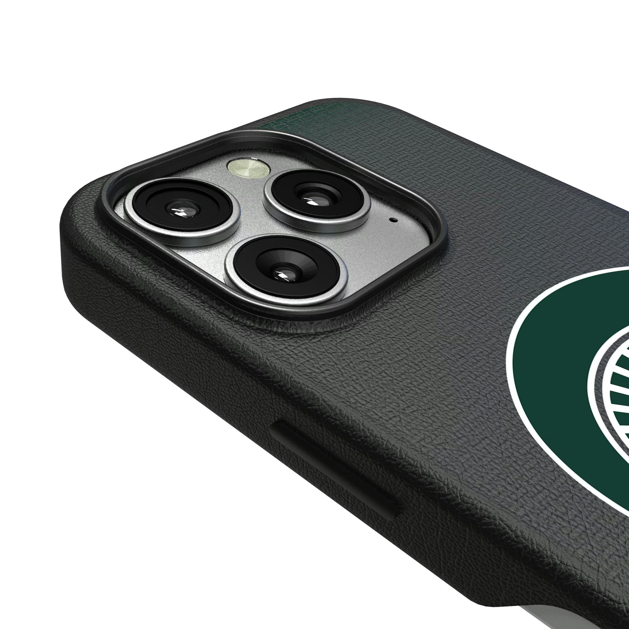 Michigan State University Spartans Linen iPhone MagSafe Compatible Phone Case for Apple iPhone - Detail