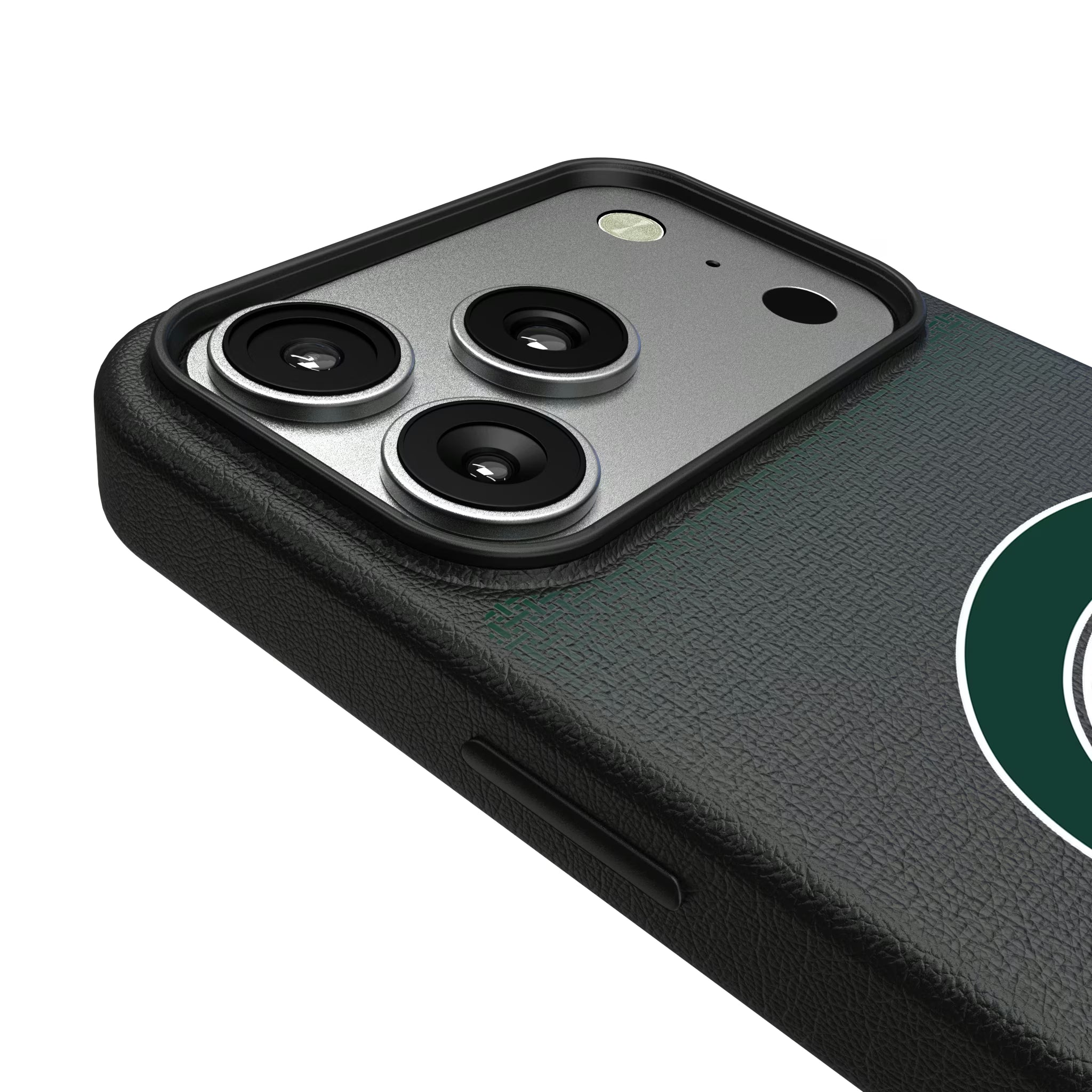 Michigan State University Spartans Linen iPhone MagSafe Compatible Phone Case for Apple iPhone - Detail#Device_iPhone 17 Pro