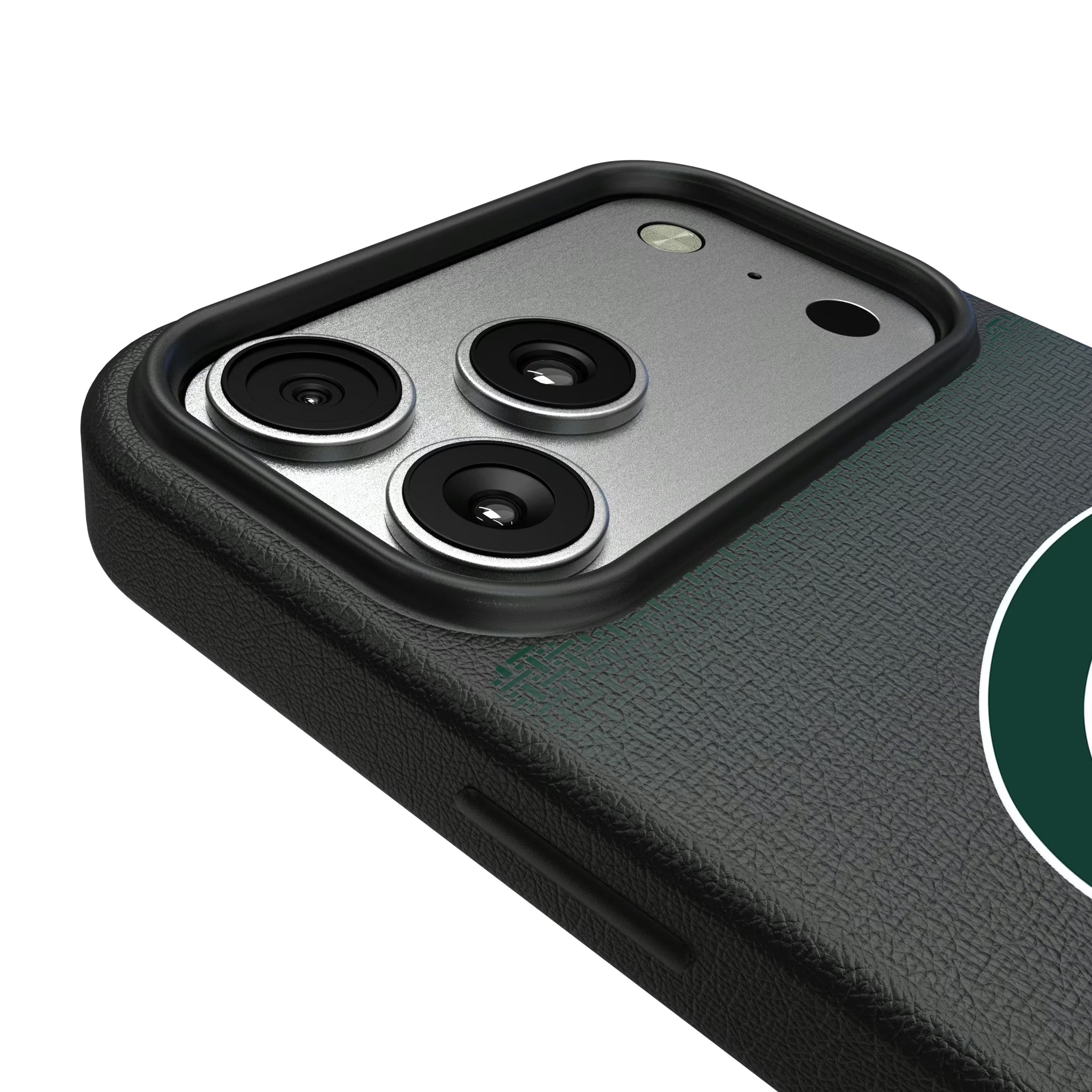 Michigan State University Spartans Linen iPhone MagSafe Compatible Phone Case for Apple iPhone - Detail#Device_iPhone 17 Pro Max
