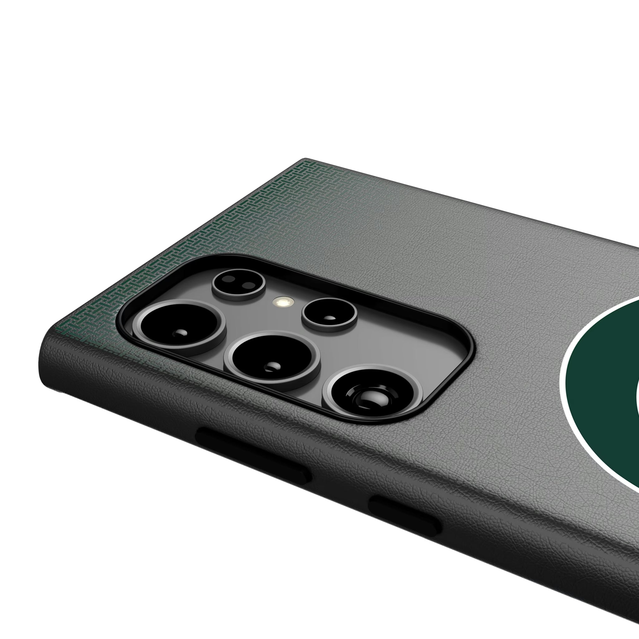 Michigan State University Spartans Linen Galaxy MagSafe Compatible Phone Case for Samsung Galaxy - Detail