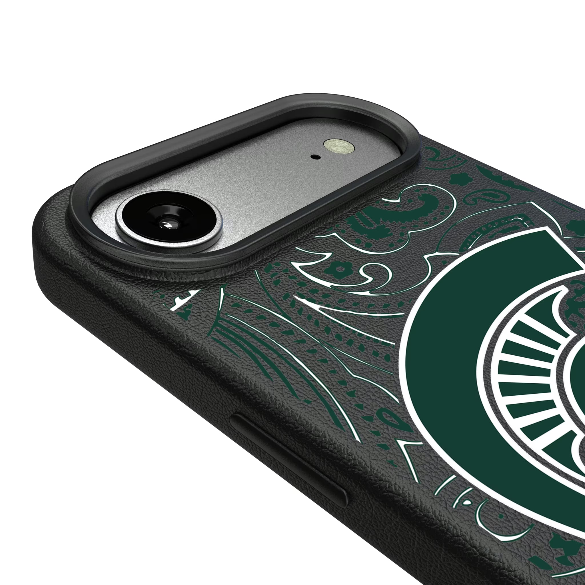 Michigan State University Spartans Paisley iPhone MagSafe Compatible Phone Case for Apple iPhone - Detail#Device_iPhone Air