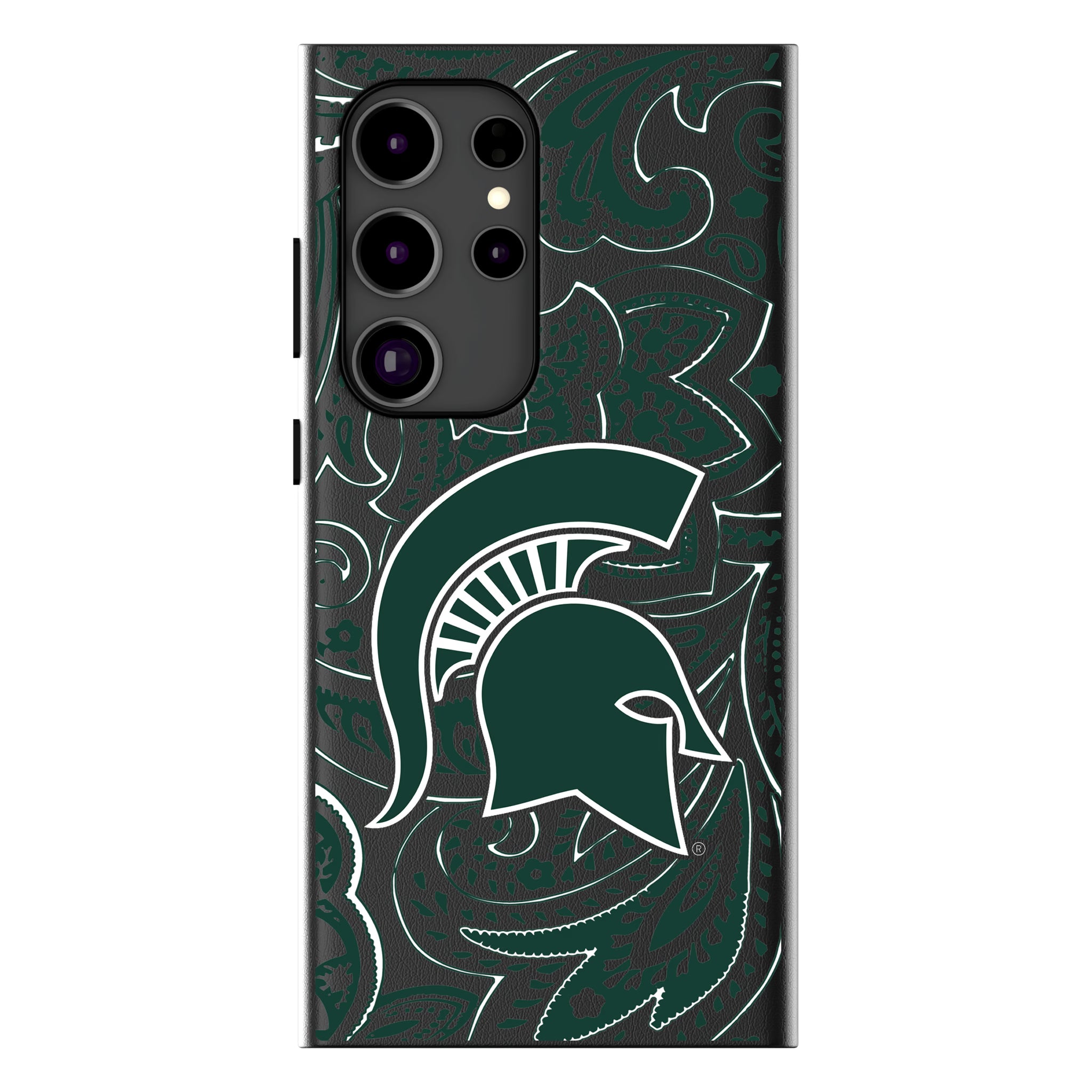 Michigan State University Spartans Paisley Galaxy MagSafe Compatible Phone Case for Samsung Galaxy