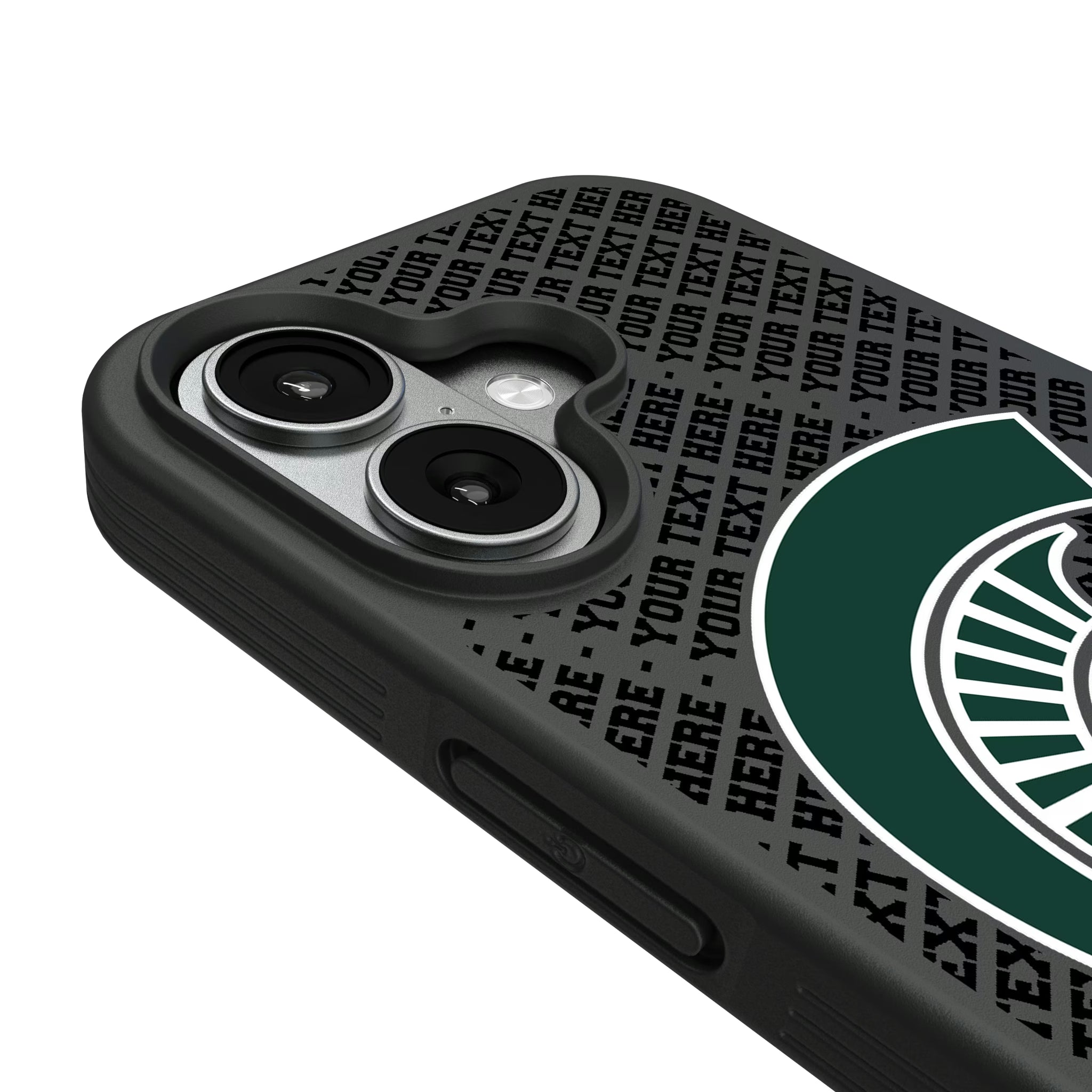 Michigan State University Spartans Personalized EndZone Plus iPhone Bump Phone Case for Apple iPhone - Detail#Device_iPhone 17