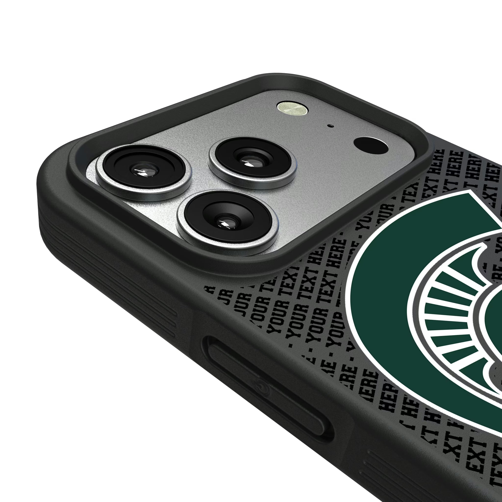 Michigan State University Spartans Personalized EndZone Plus iPhone Bump Phone Case for Apple iPhone - Detail#Device_iPhone 17 Pro