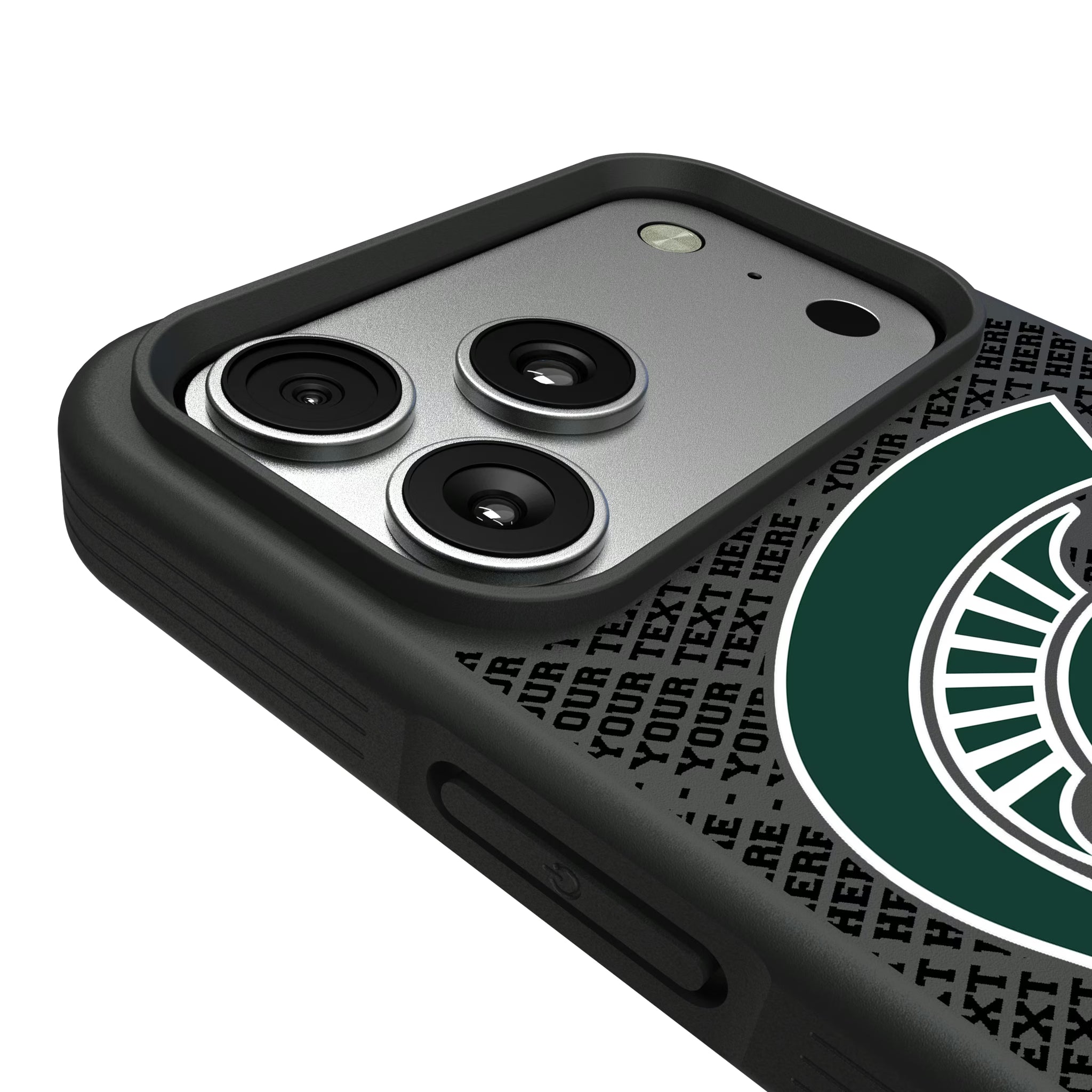 Michigan State University Spartans Personalized EndZone Plus iPhone Bump Phone Case for Apple iPhone - Detail#Device_iPhone 17 Pro Max