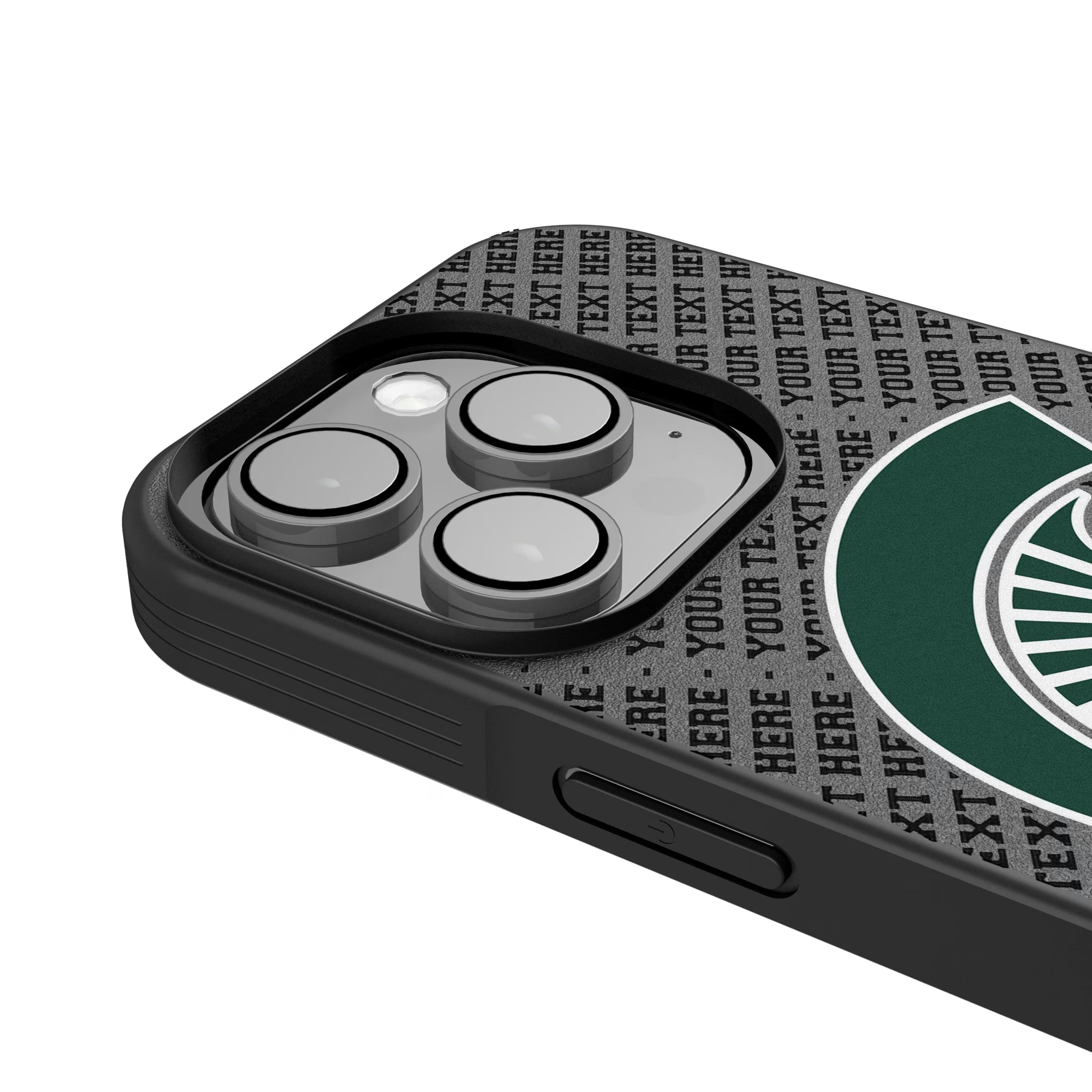 Michigan State University Spartans Personalized EndZone Plus iPhone Bump Phone Case for Apple iPhone - Detail