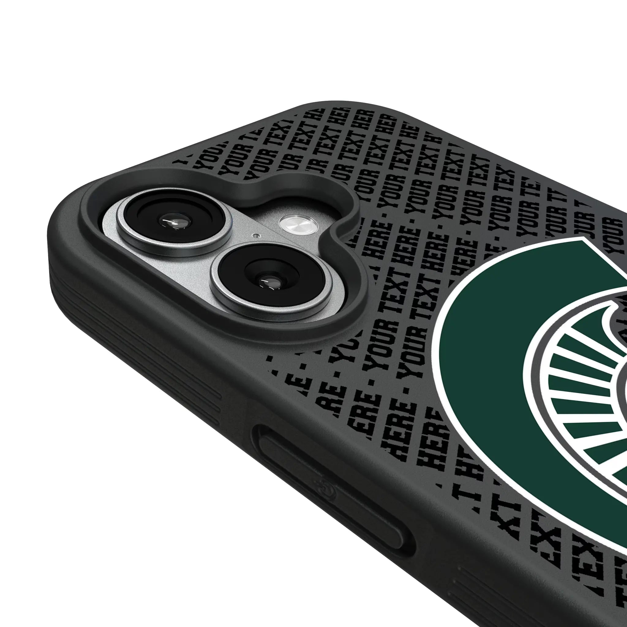 Michigan State University Spartans Personalized EndZone Plus iPhone Bump Phone Case for Apple iPhone - Detail#Device_iPhone 17
