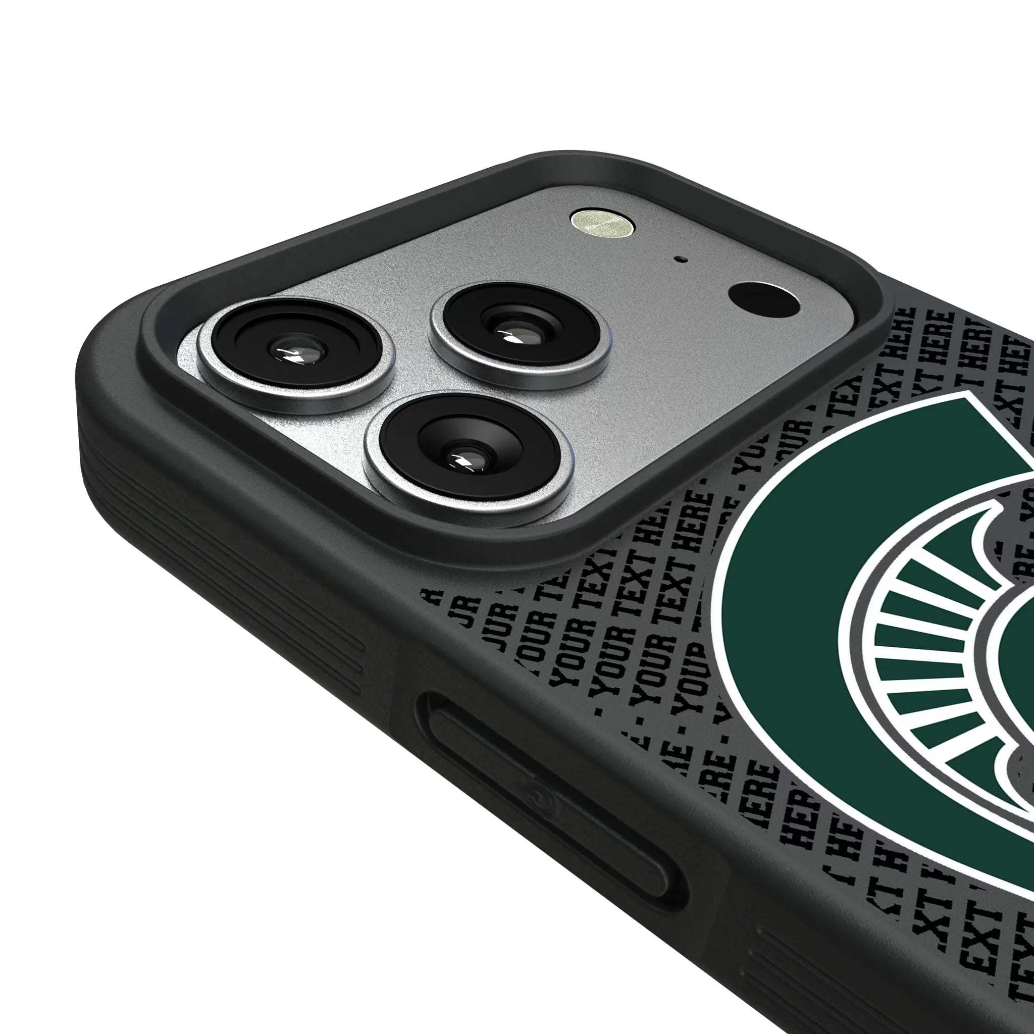 Michigan State University Spartans Personalized EndZone Plus iPhone Bump Phone Case for Apple iPhone - Detail#Device_iPhone 17 Pro