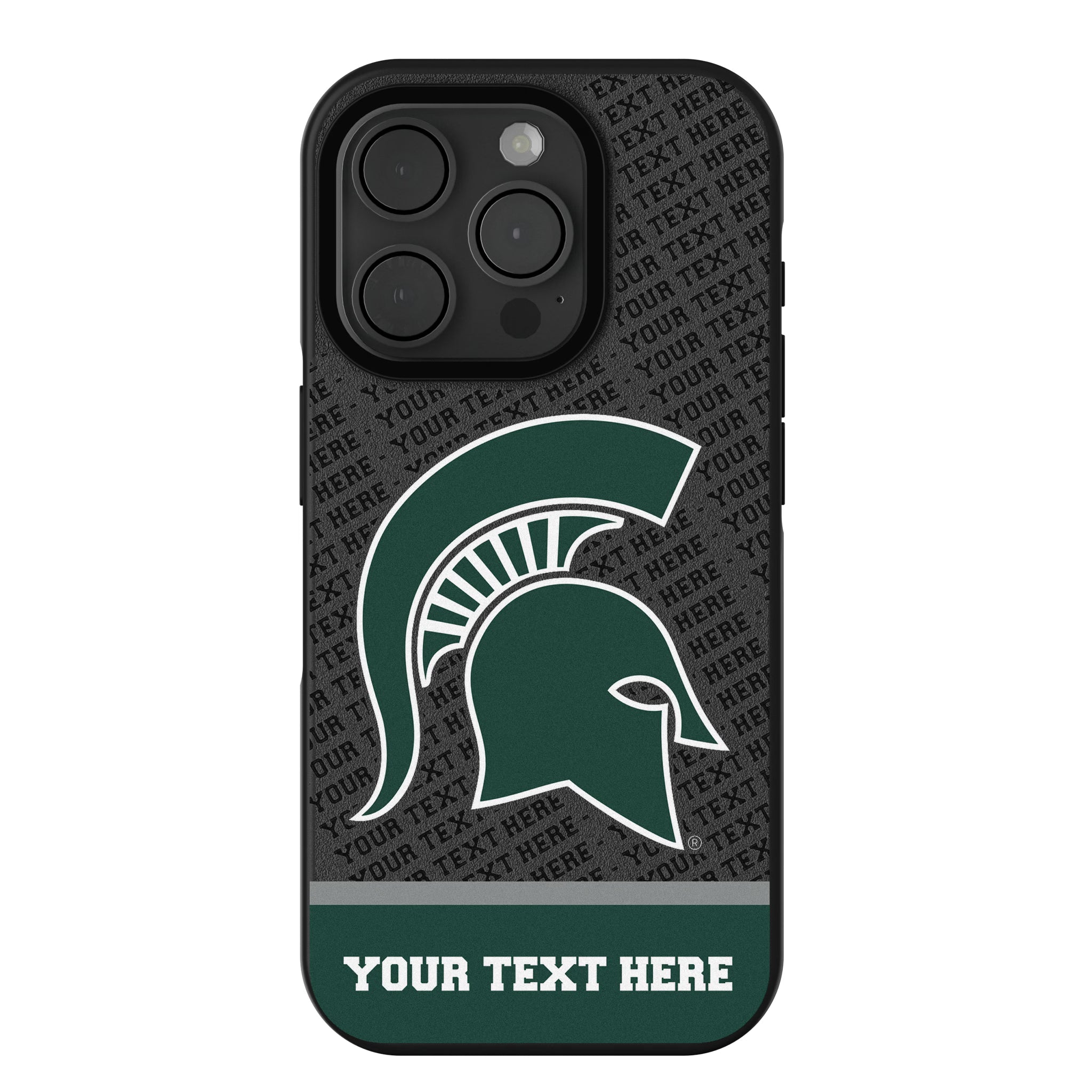 Michigan State University Spartans Personalized EndZone Plus iPhone Bump Phone Case for Apple iPhone
