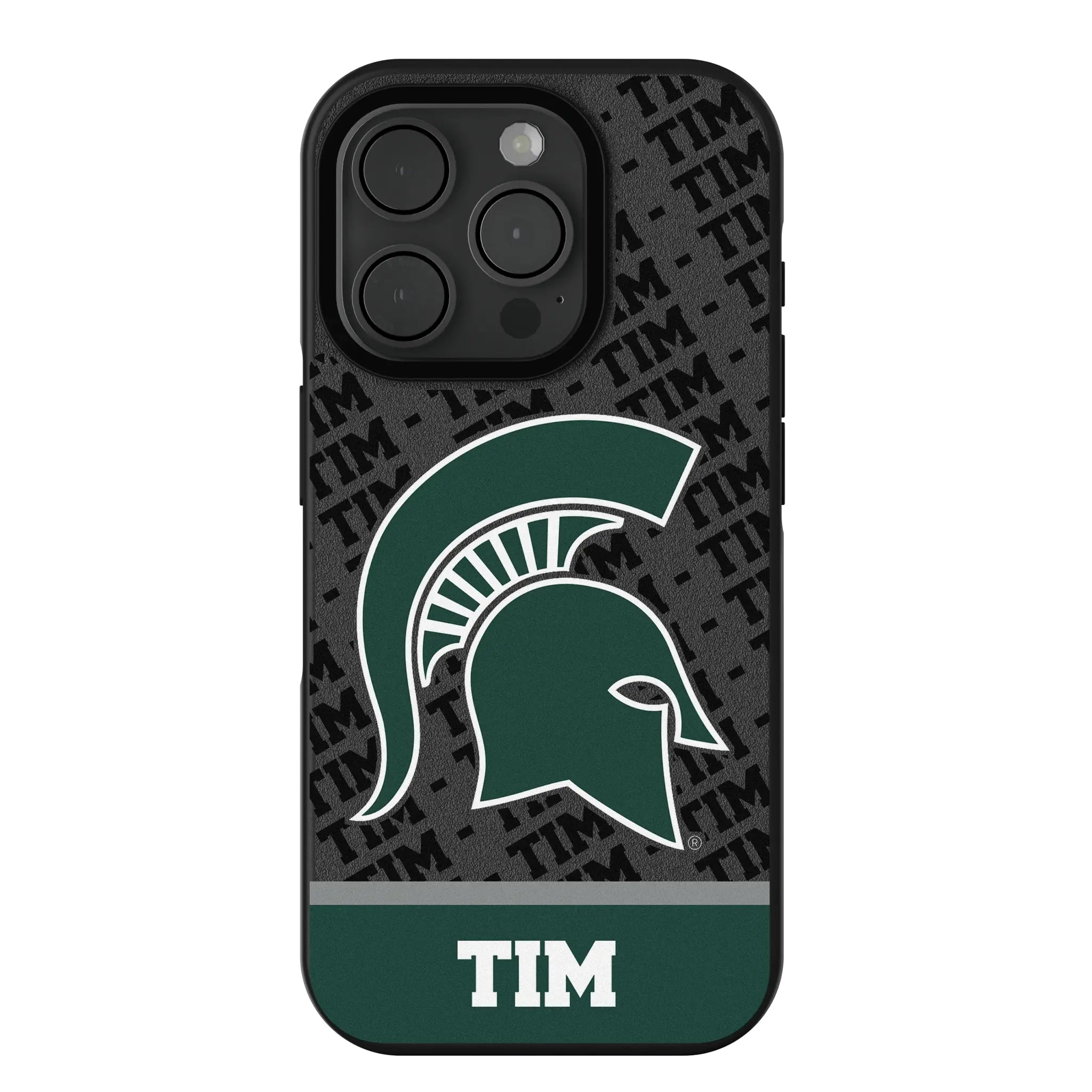 Michigan State University Spartans Personalized EndZone Plus iPhone Bump Phone Case for Apple iPhone
