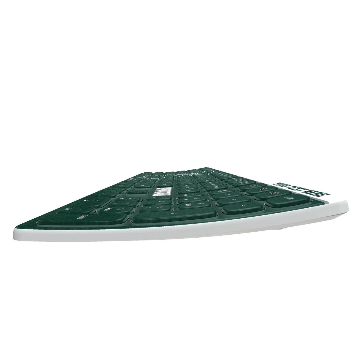 Michigan State University Spartans Personalized Endzone Solid KKB605 Curved Wireless Keyboard