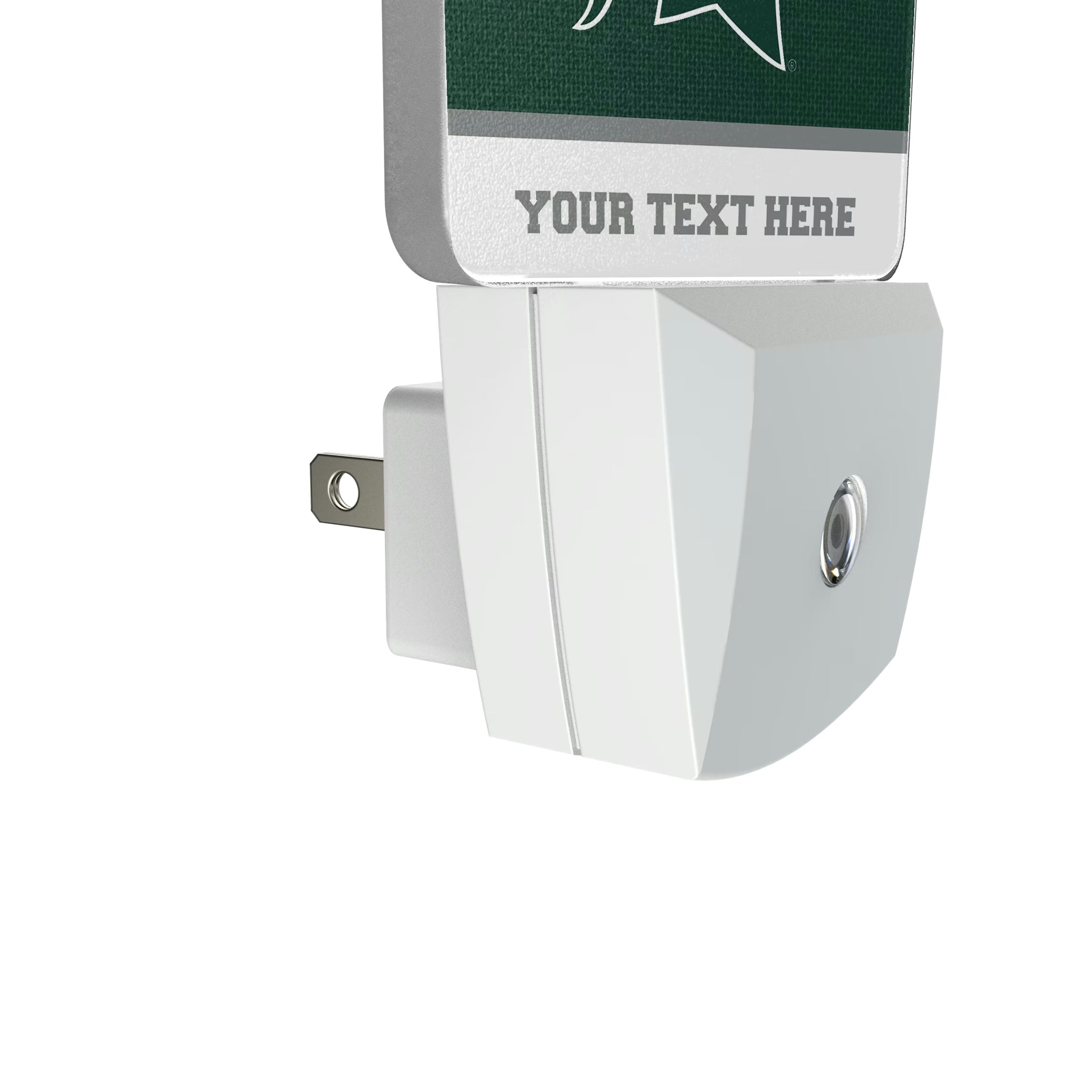 Michigan State University Spartans Personalized Endzone Solid Night Light 2-Pack - Detail