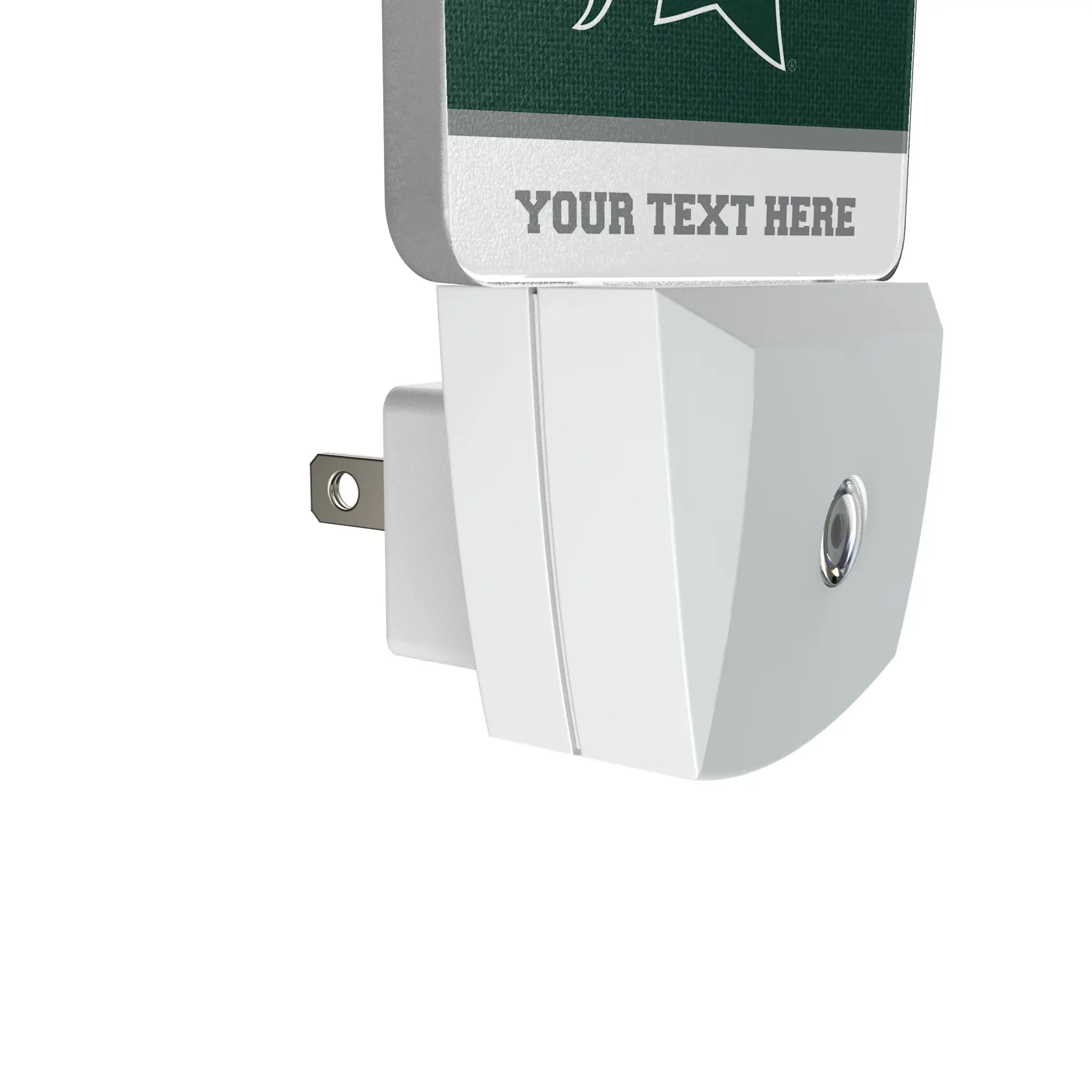 Michigan State University Spartans Personalized Endzone Solid Night Light 2-Pack - Detail