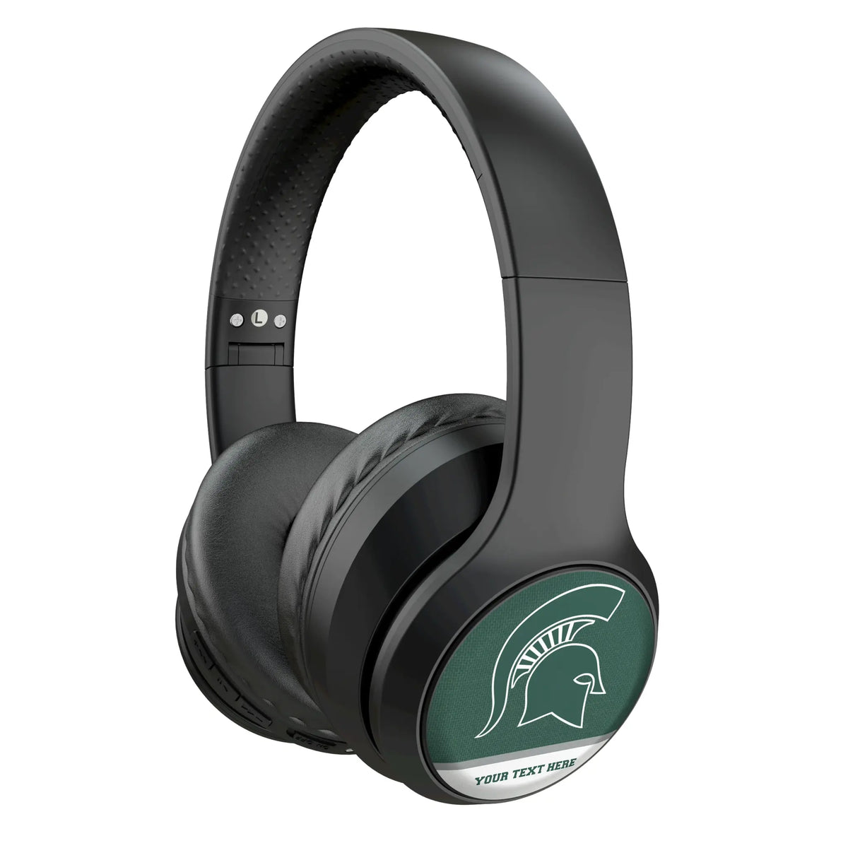 Michigan State University Spartans Personalized Endzone Solid Wireless Over-Ear Headphones With Case