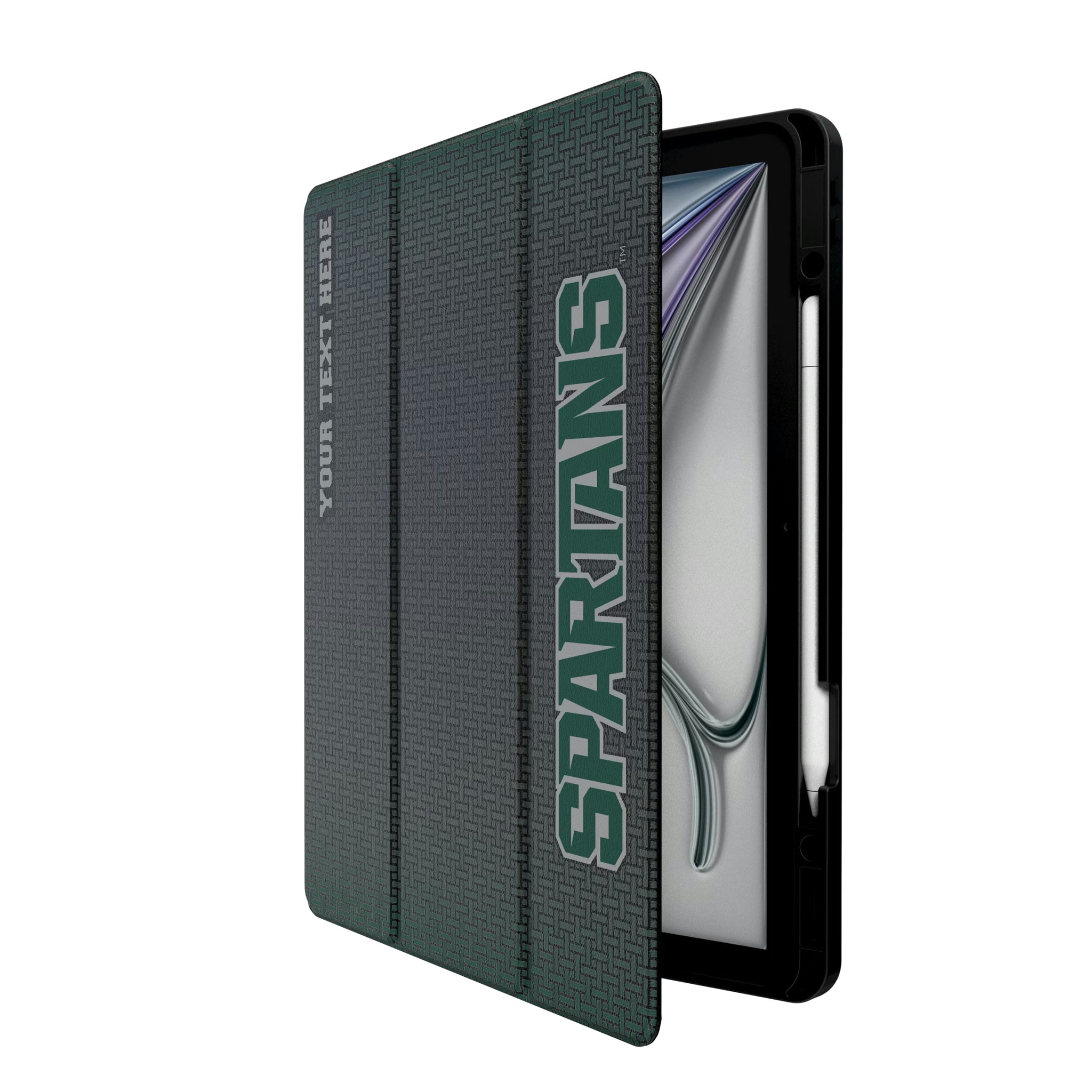 Michigan State University Spartans Personalized Linen iPad Tablet Case for Apple iPad