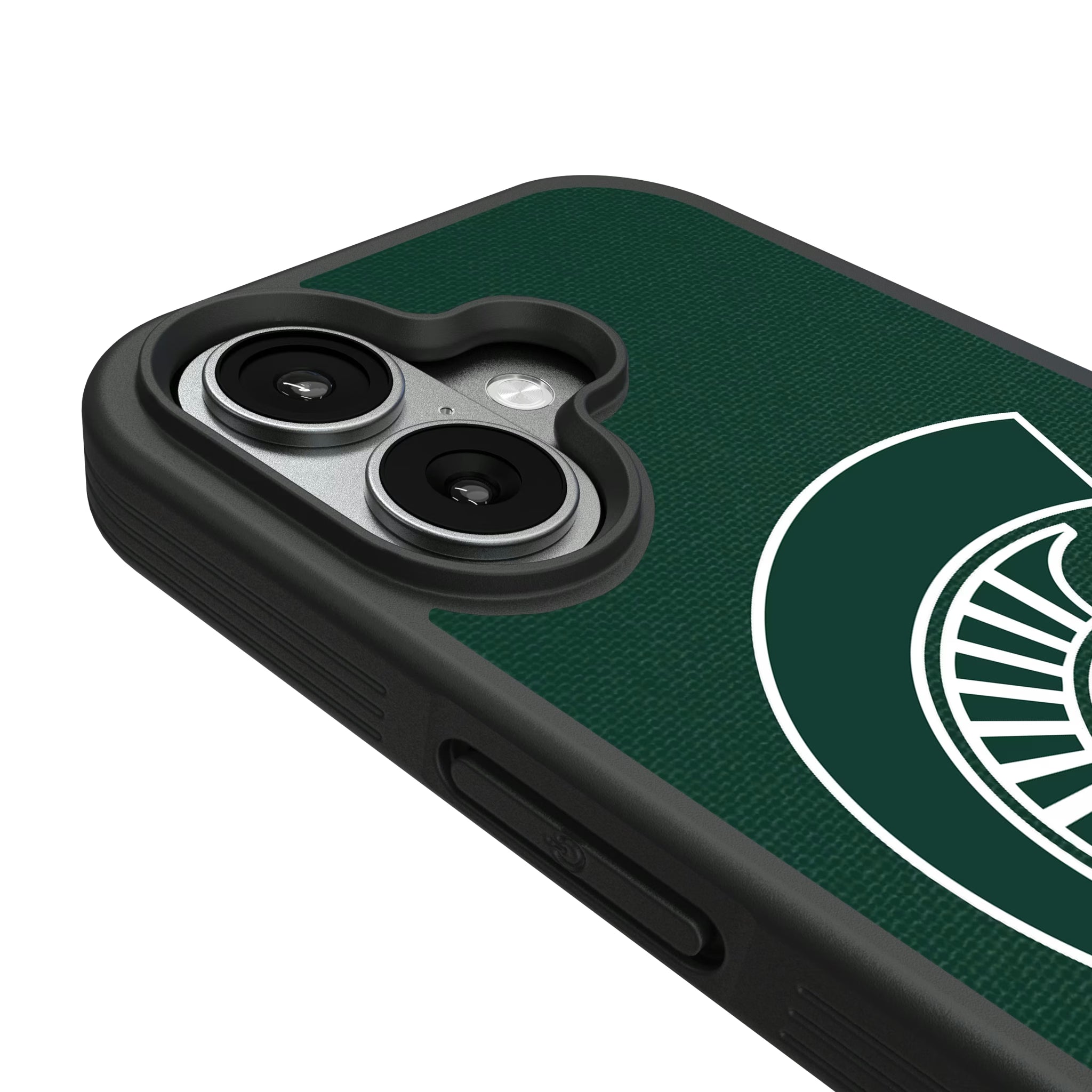 Michigan State University Spartans Personalized Stripe iPhone Bump Phone Case for Apple iPhone - Detail#Device_iPhone 17