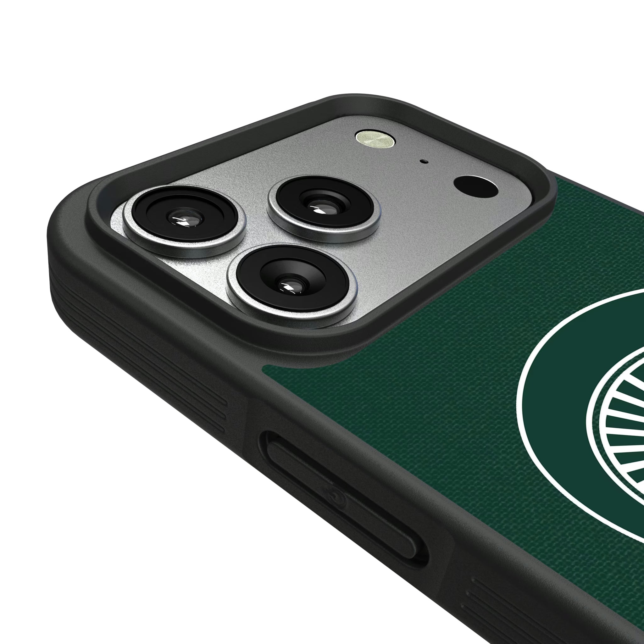 Michigan State University Spartans Personalized Stripe iPhone Bump Phone Case for Apple iPhone - Detail#Device_iPhone 17 Pro