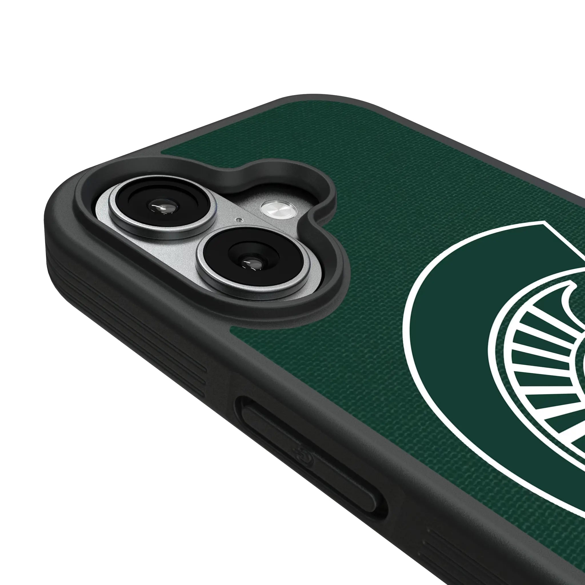 Michigan State University Spartans Personalized Stripe iPhone Bump Phone Case for Apple iPhone - Detail#Device_iPhone 17