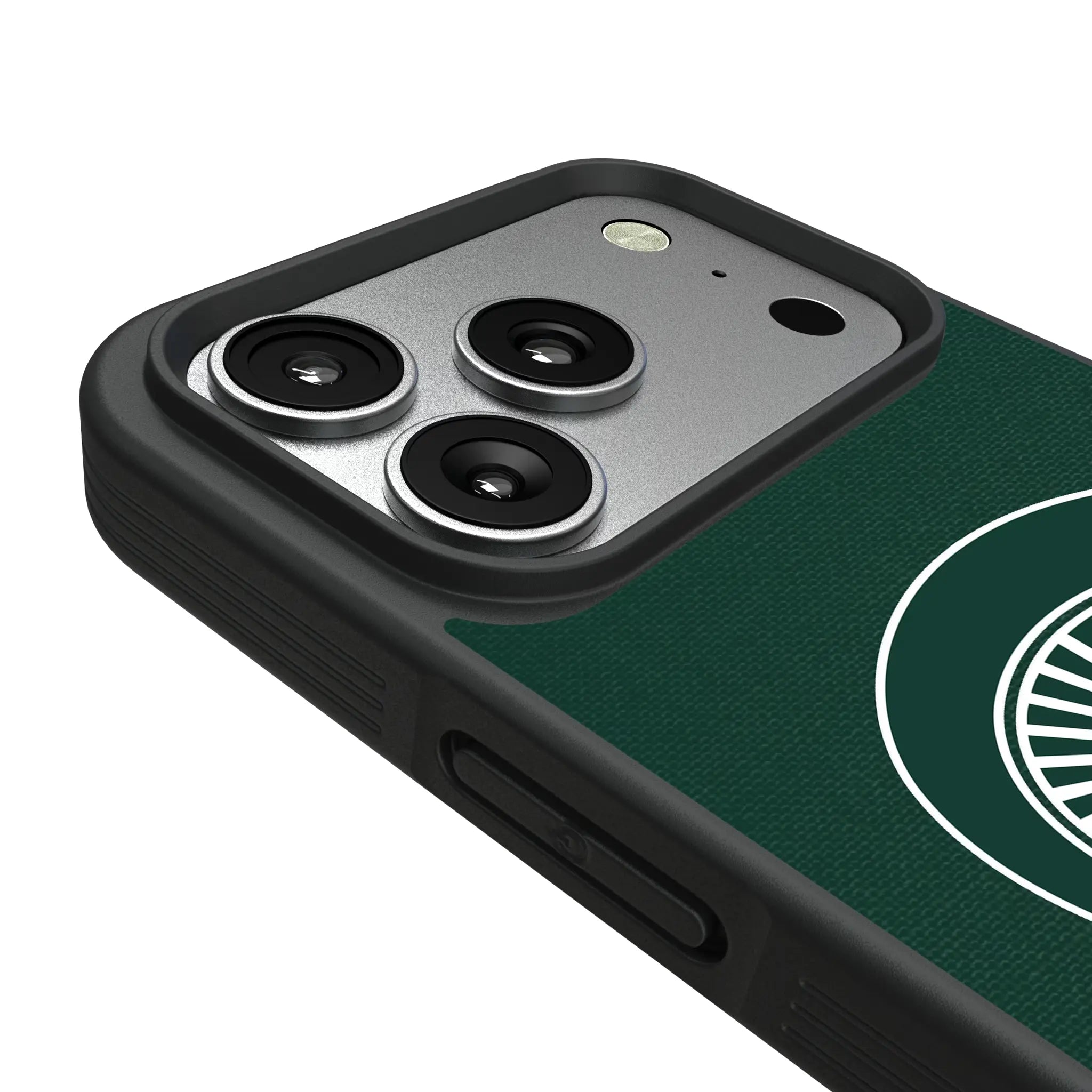Michigan State University Spartans Personalized Stripe iPhone Bump Phone Case for Apple iPhone - Detail#Device_iPhone 17 Pro