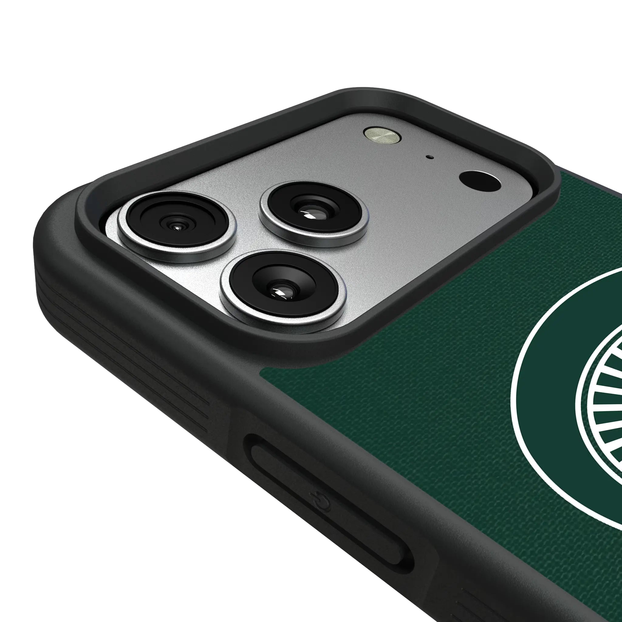 Michigan State University Spartans Personalized Stripe iPhone Bump Phone Case for Apple iPhone - Detail#Device_iPhone 17 Pro Max
