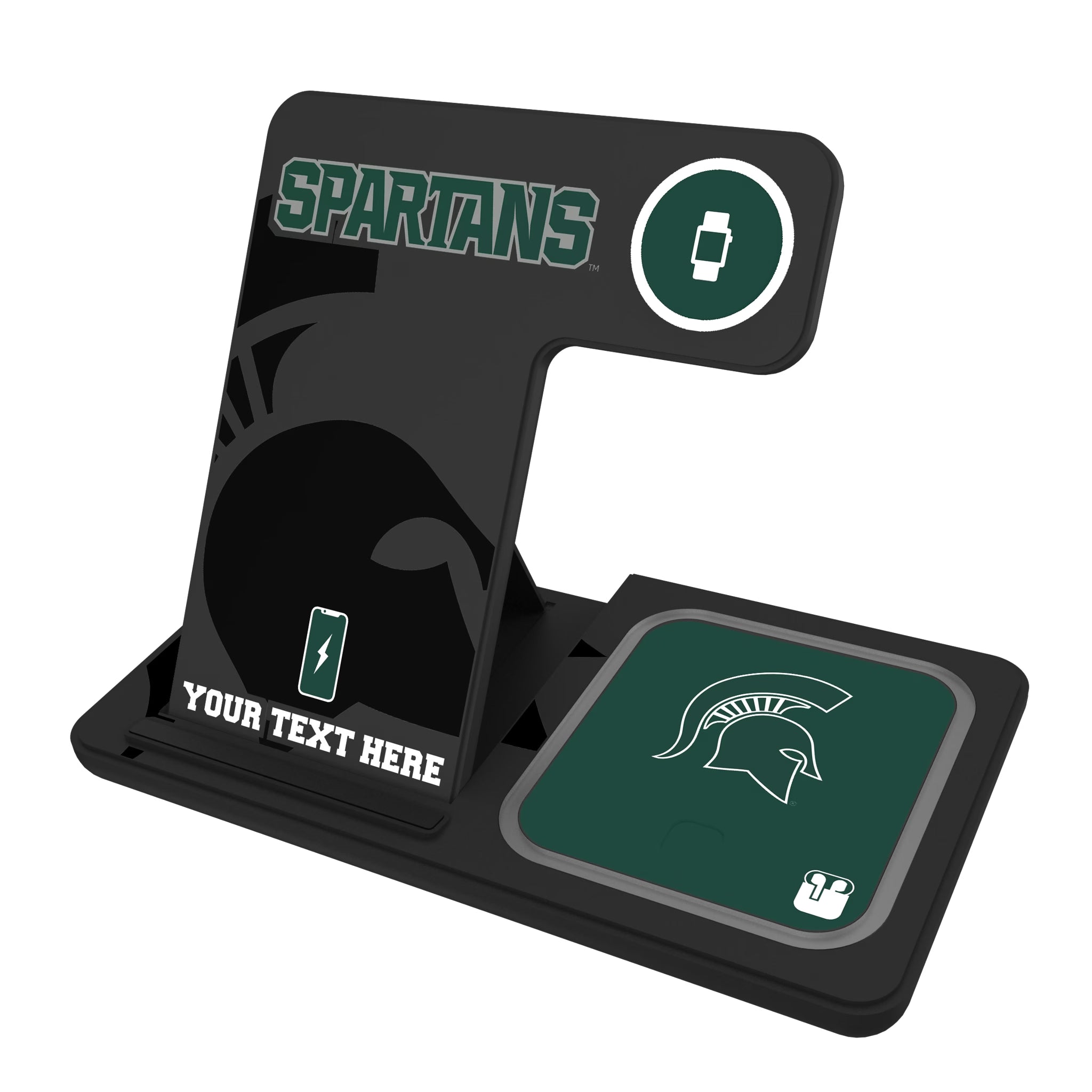 Michigan State University Spartans Personalized Tilt 3 in 1 Charging Station