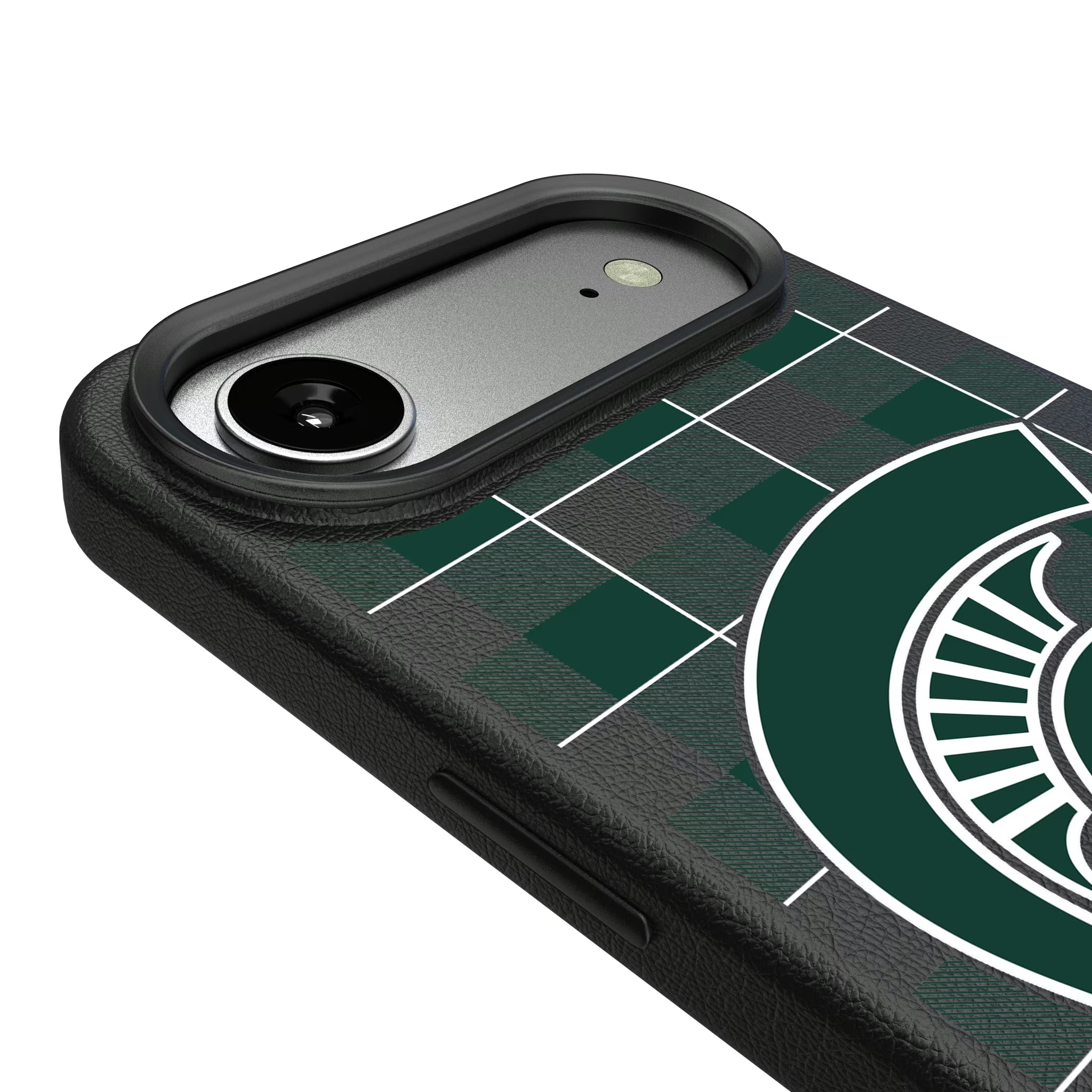 Michigan State University Spartans Plaid iPhone MagSafe Compatible Phone Case for Apple iPhone - Detail#Device_iPhone Air