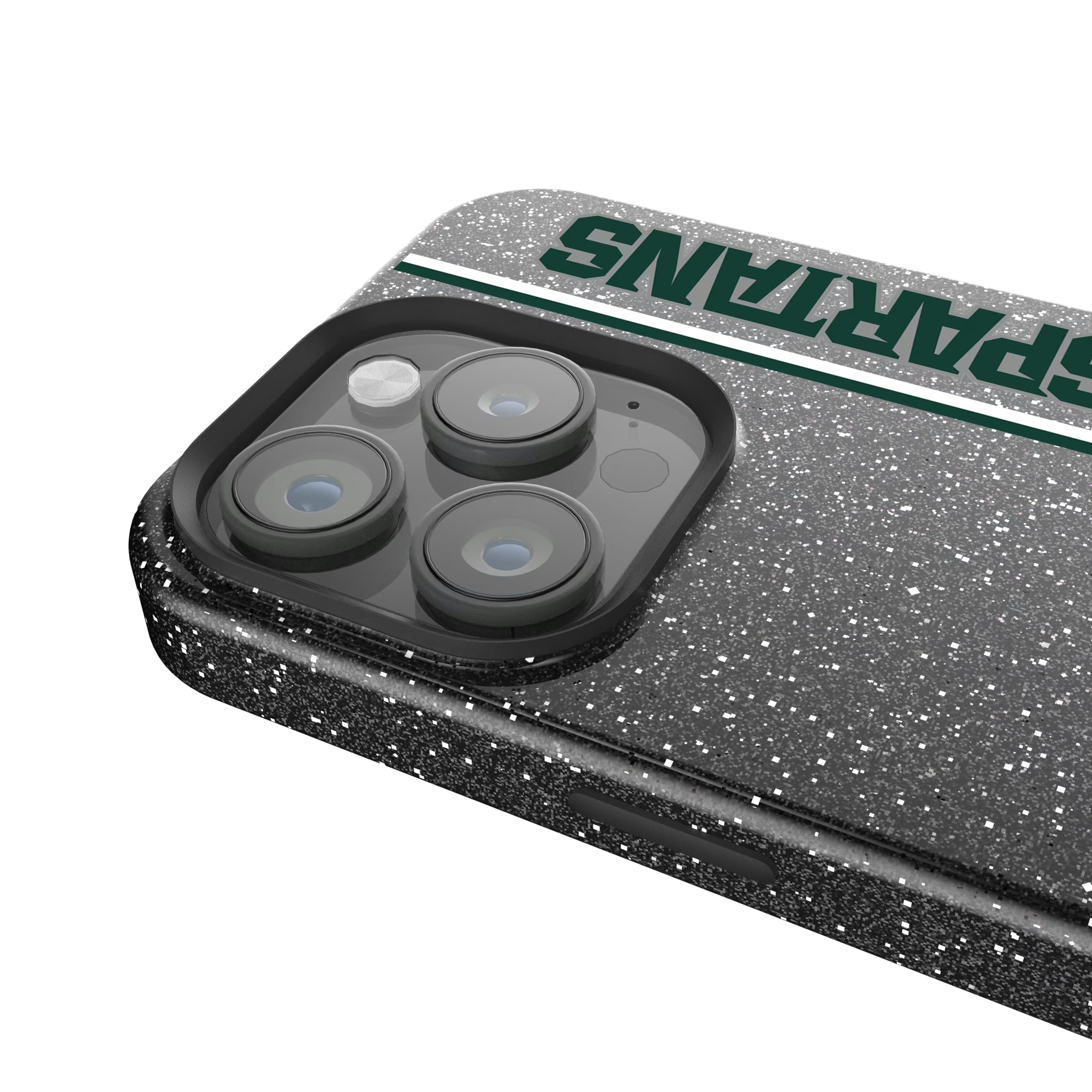 Michigan State University Spartans Sidebar iPhone Bling Phone Case for Apple iPhone - Detail
