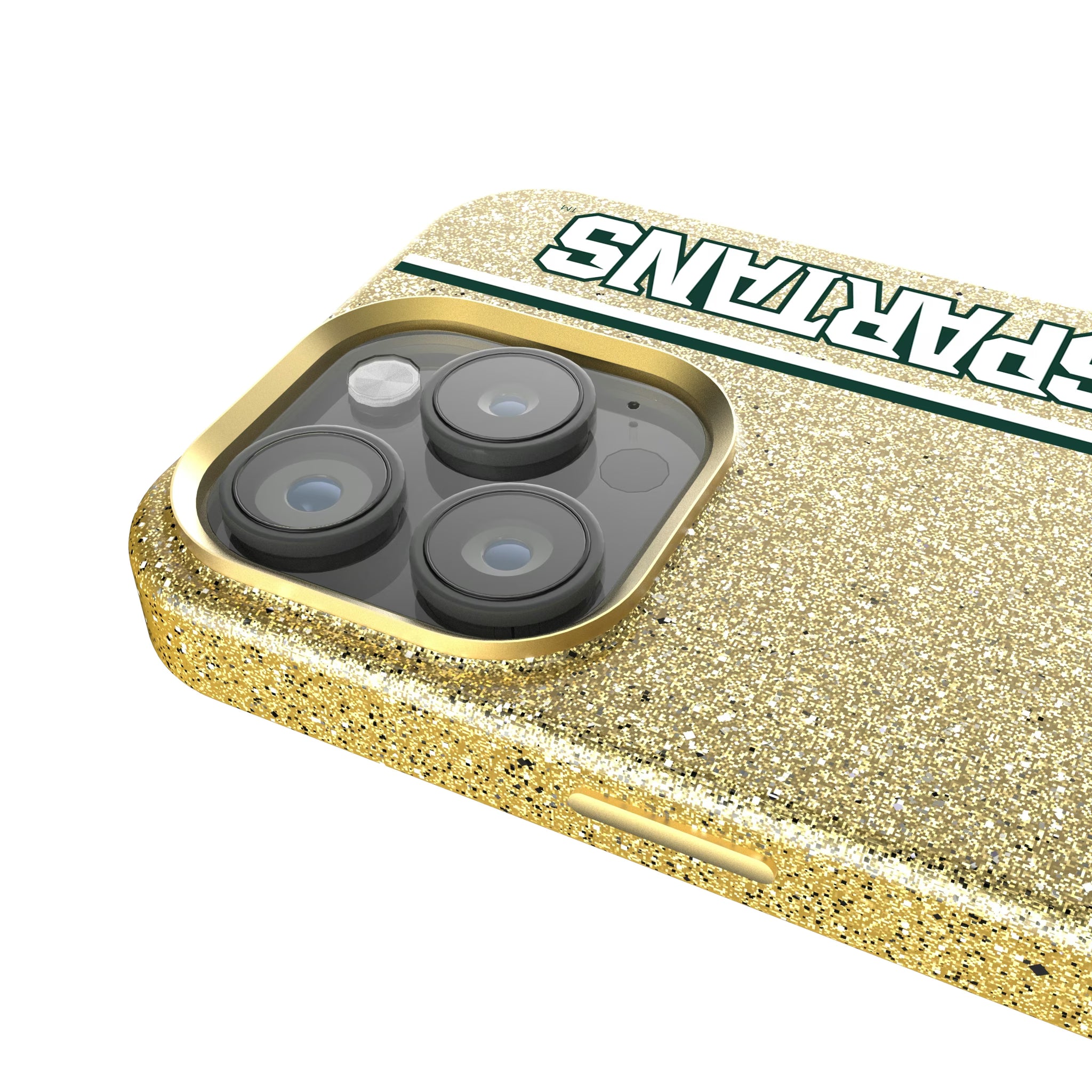Michigan State University Spartans Sidebar iPhone Bling Phone Case for Apple iPhone - Detail