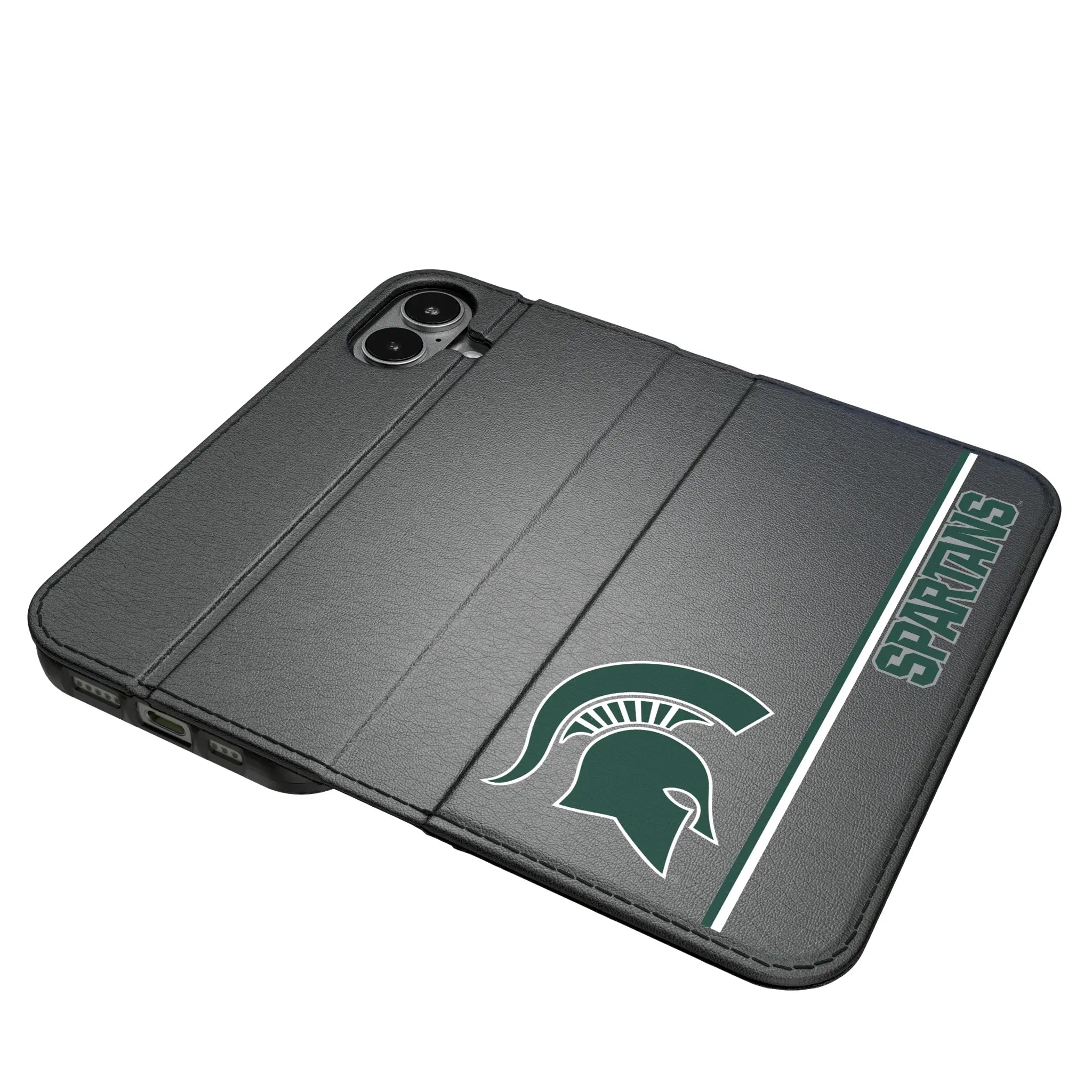 Michigan State University Spartans Sidebar iPhone Folio Phone Case for Apple iPhone#Device_iPhone 17