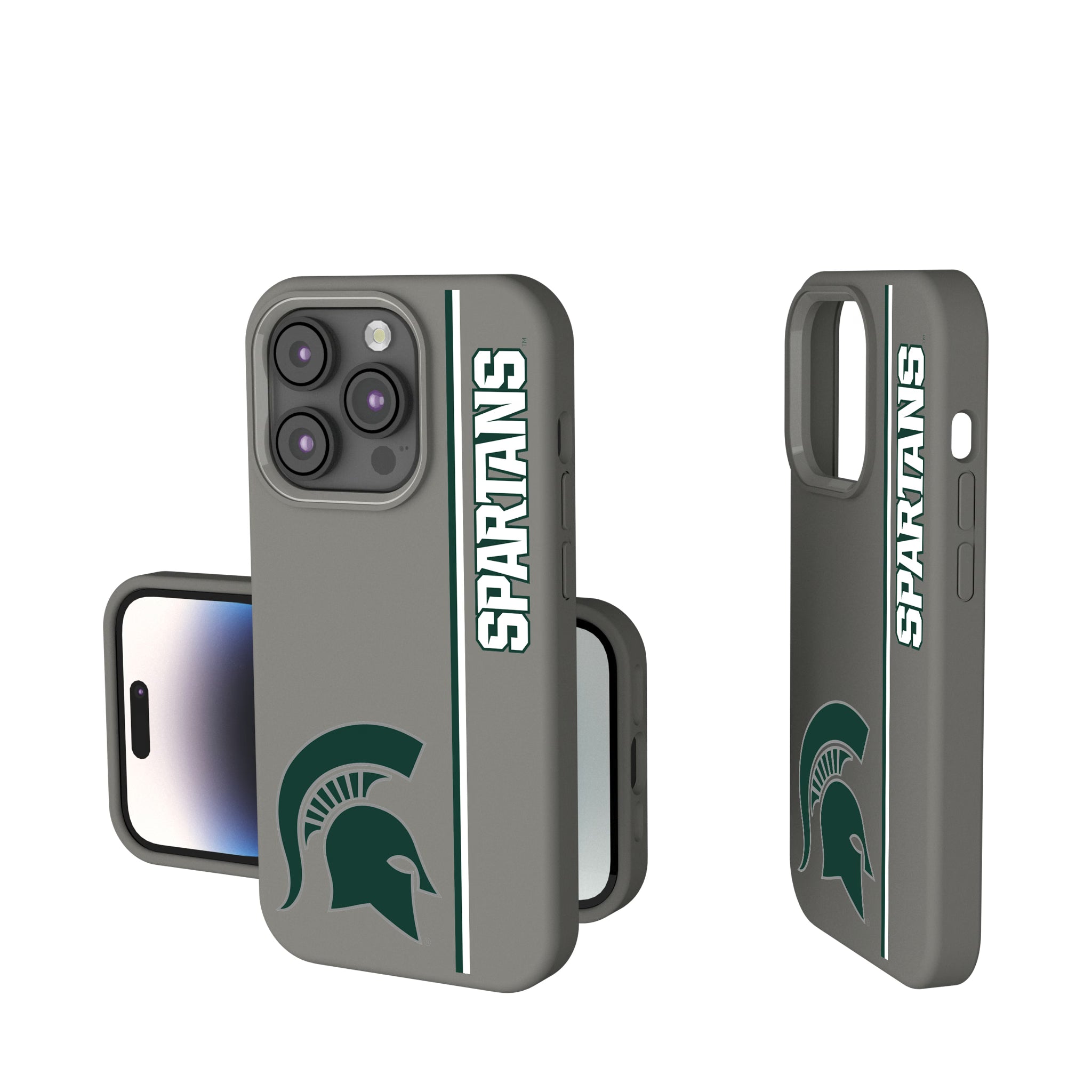 Michigan State University Spartans Sidebar iPhone Soft Touch Phone Case for Apple iPhone