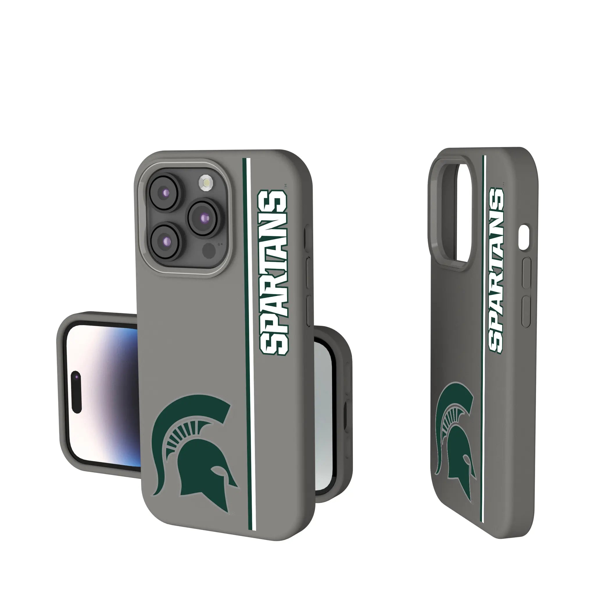 Michigan State University Spartans Sidebar iPhone Soft Touch Phone Case for Apple iPhone