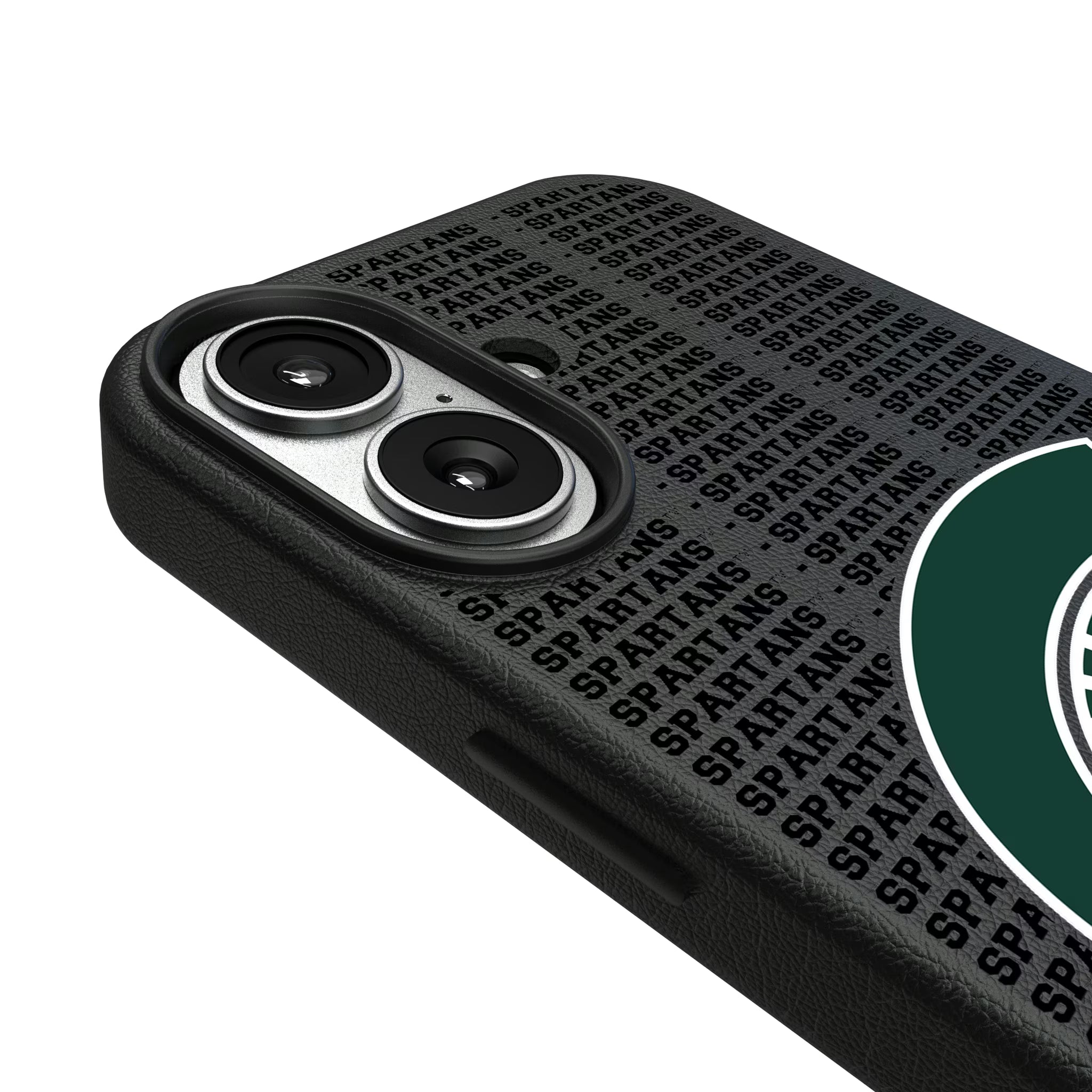 Michigan State University Spartans Text Backdrop iPhone MagSafe Compatible Phone Case for Apple iPhone - Detail#Device_iPhone 17